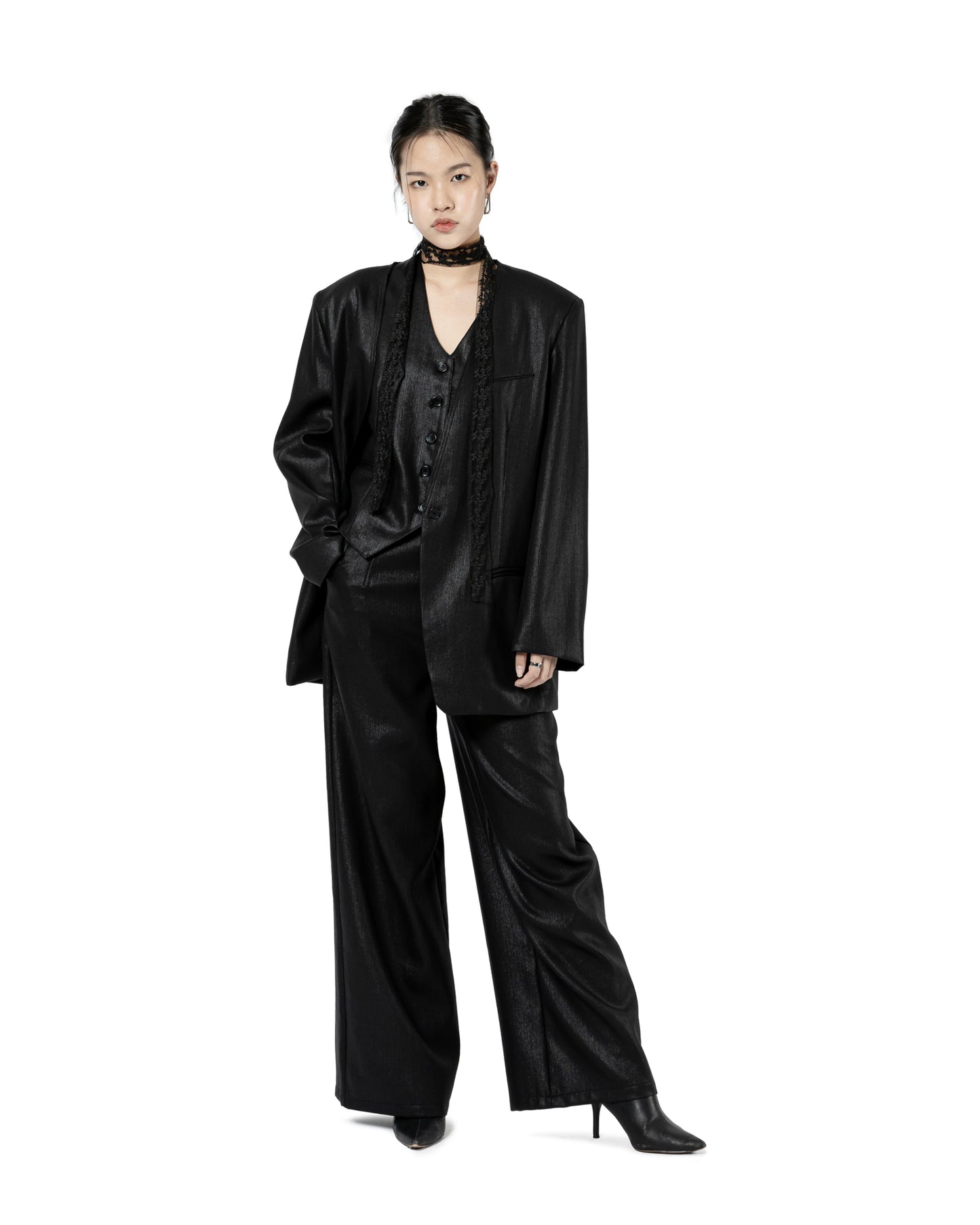 Sleek Wide Leg Trousers
