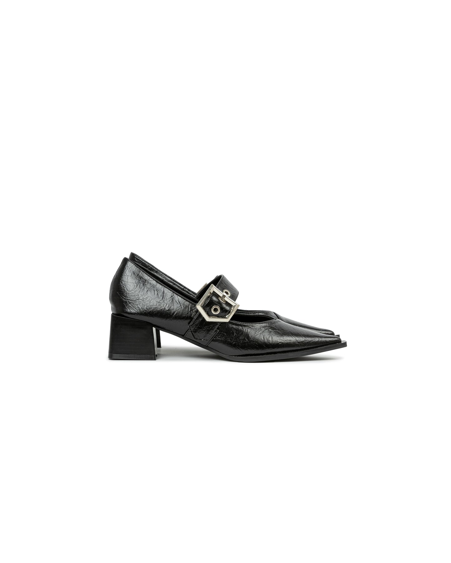 Pointed Toe Buckle Heels