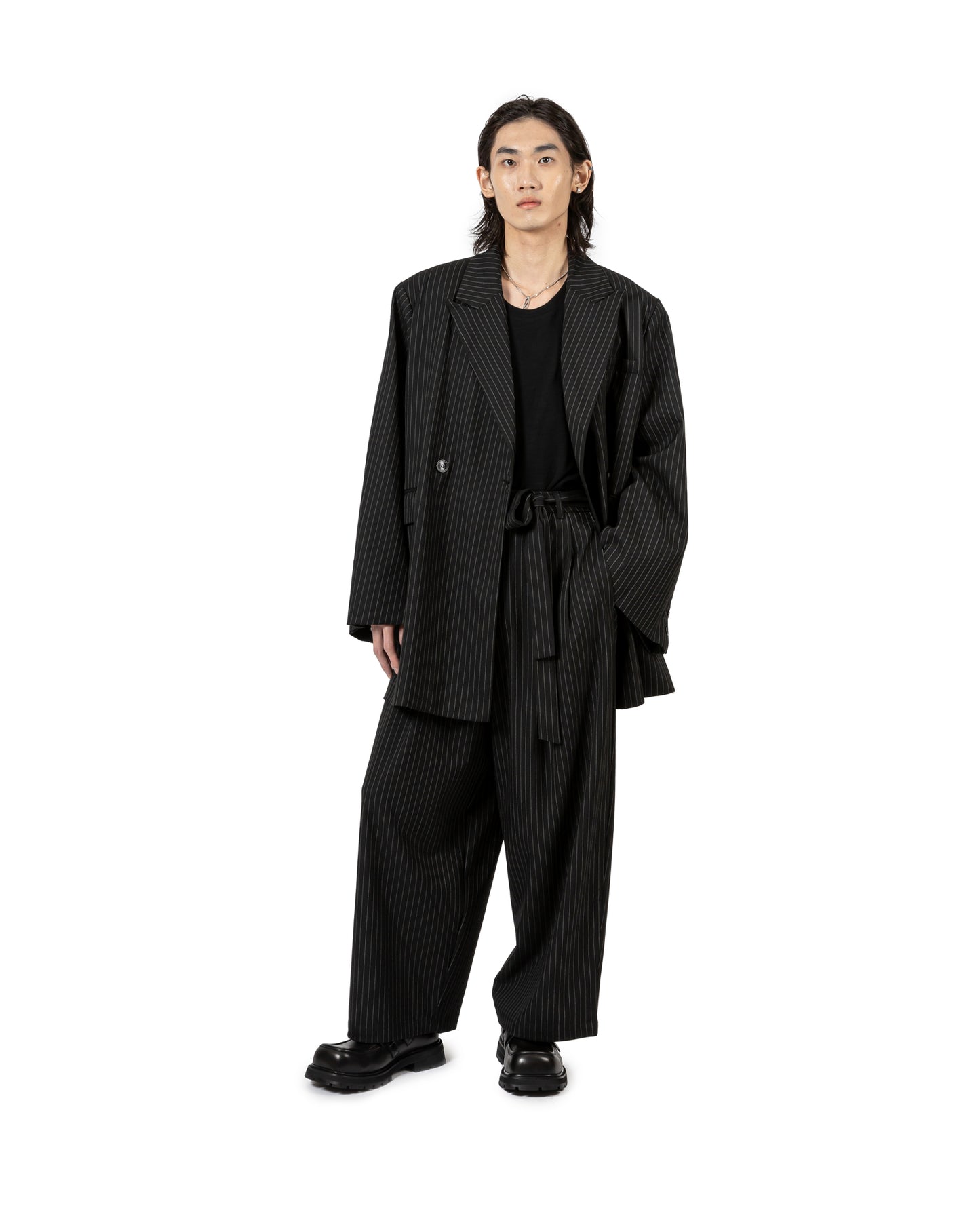 Pinstripe Oversize Blazer