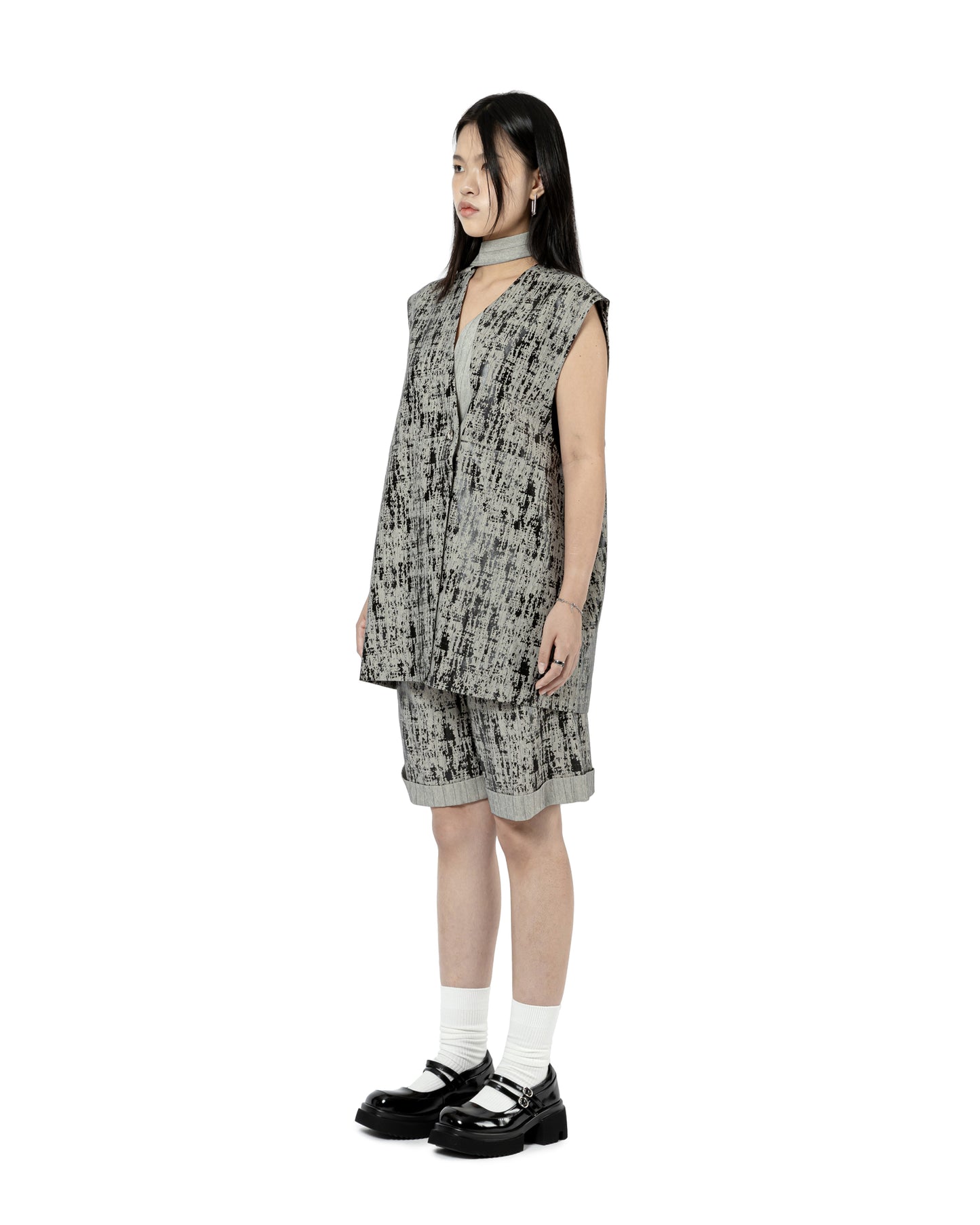 Textured Wrap Vest
