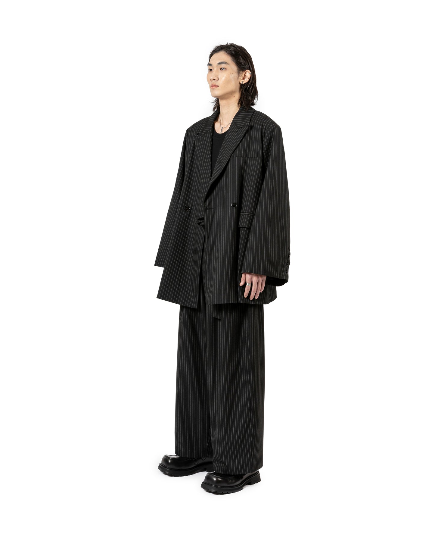 Pinstripe Oversize Blazer