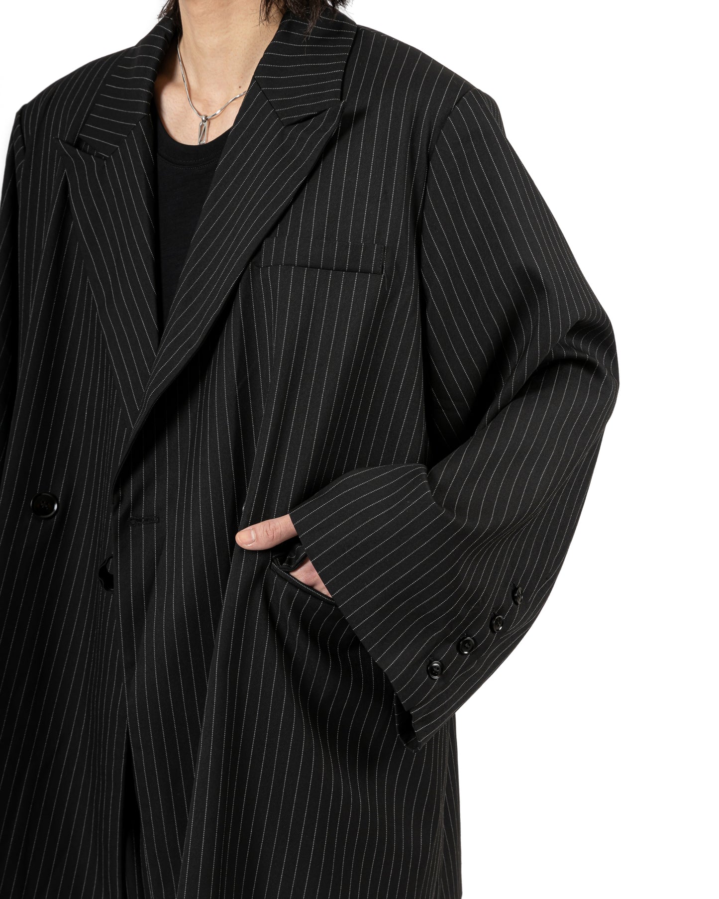 Pinstripe Oversize Blazer
