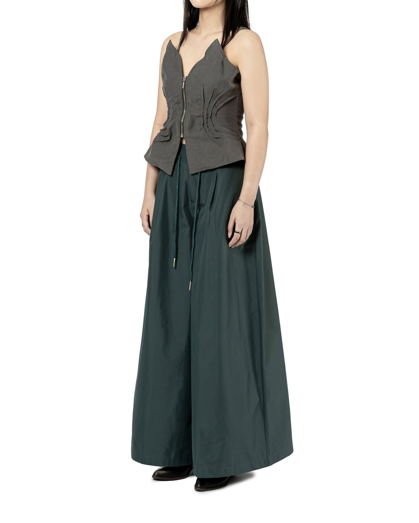 Sculpted Pleated Corset Top