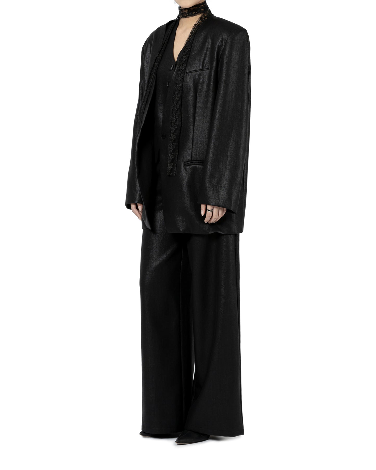 Sleek Wide Leg Trousers