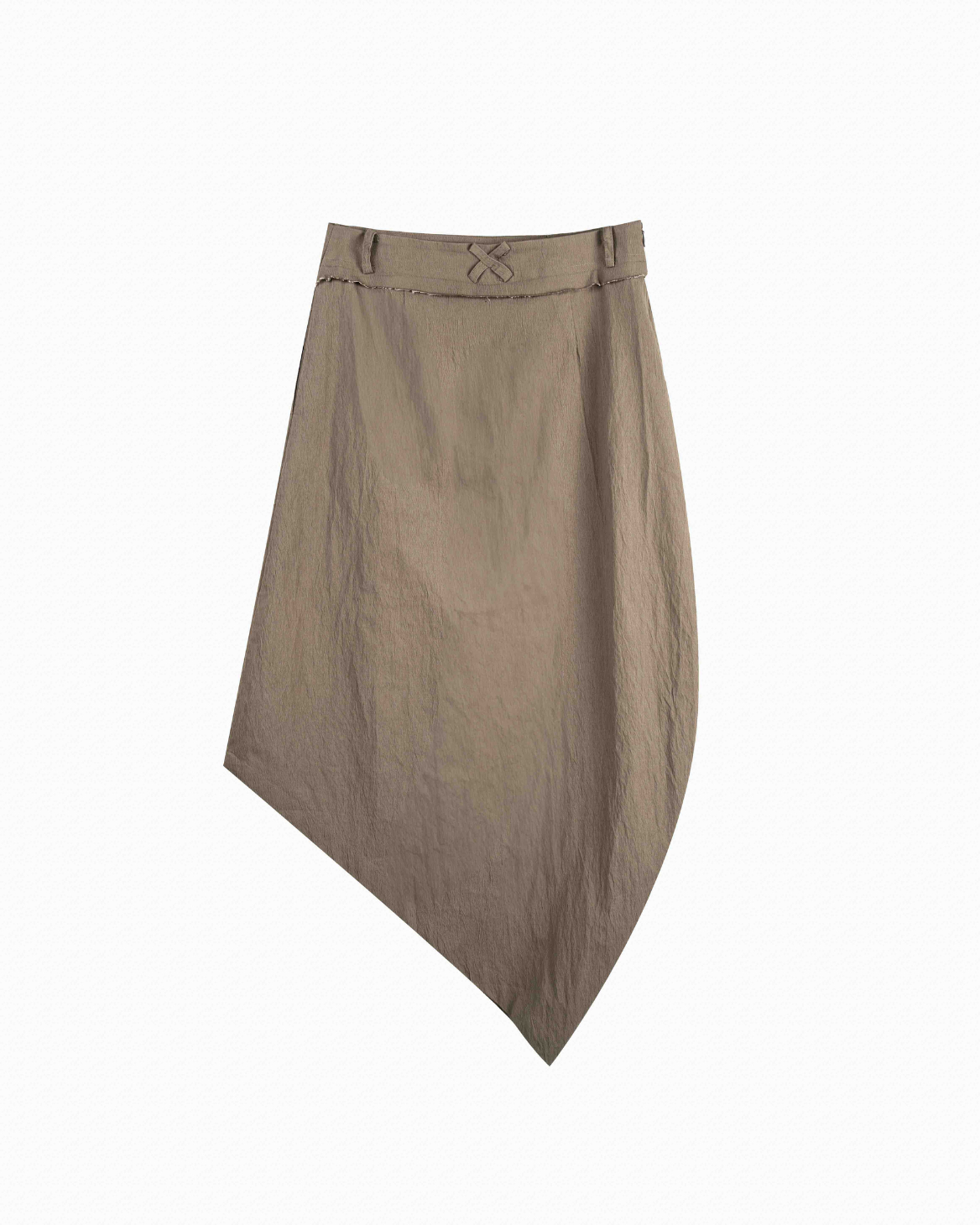 Asymmetric Curved Skirt
