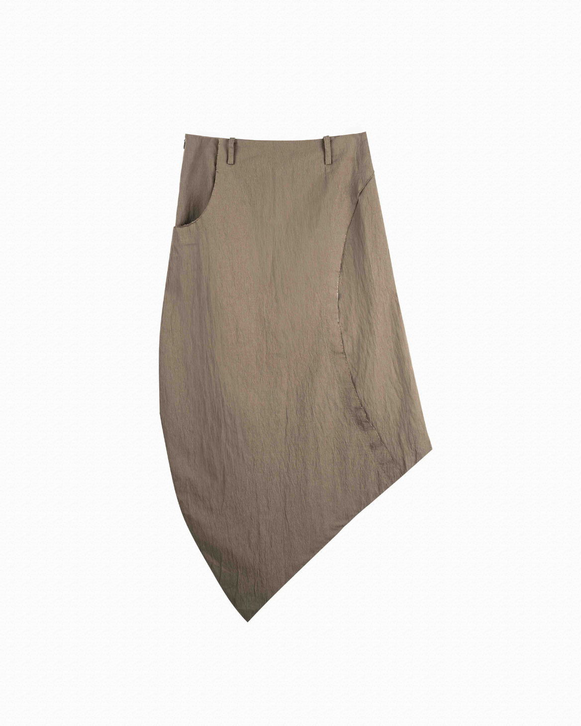 Asymmetric Curved Skirt
