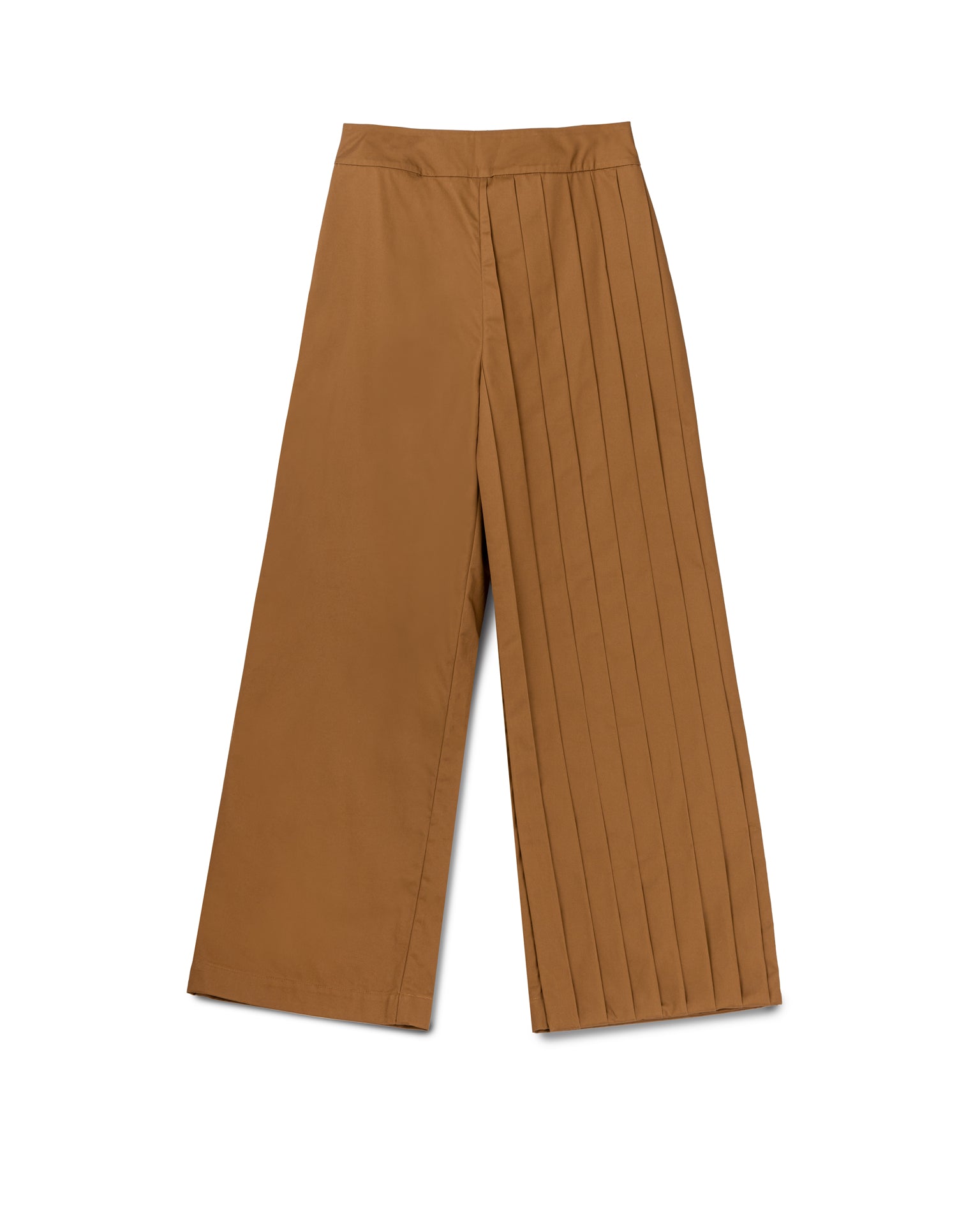 Asymmetrical Pleated Pants