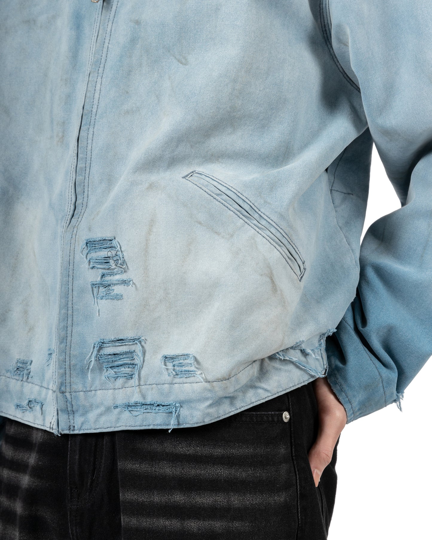 Distressed Denim Jacket
