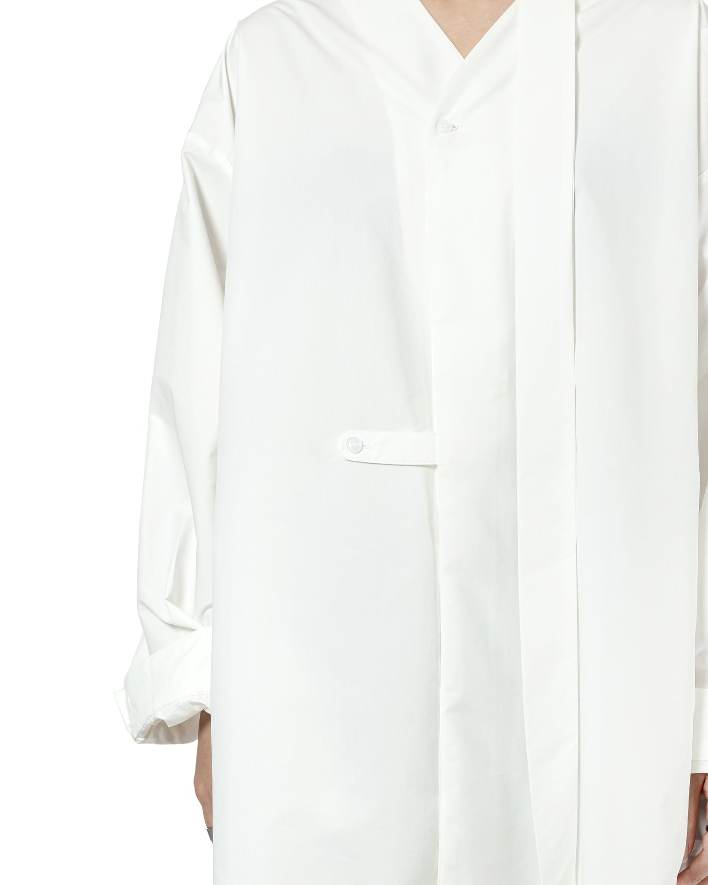 Minimalist Wrap Shirt with Tie
