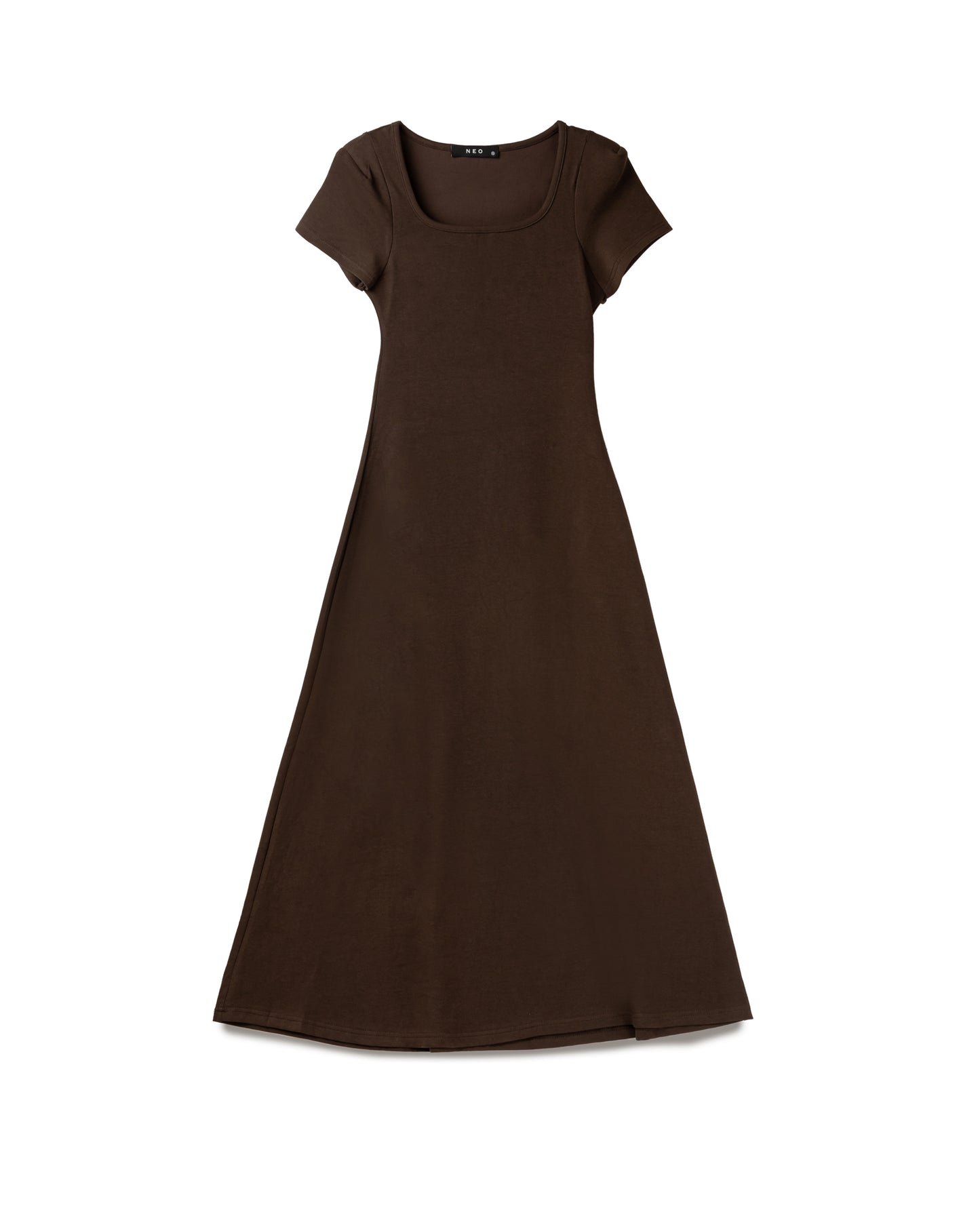 Square Neck Flare Maxi Dress