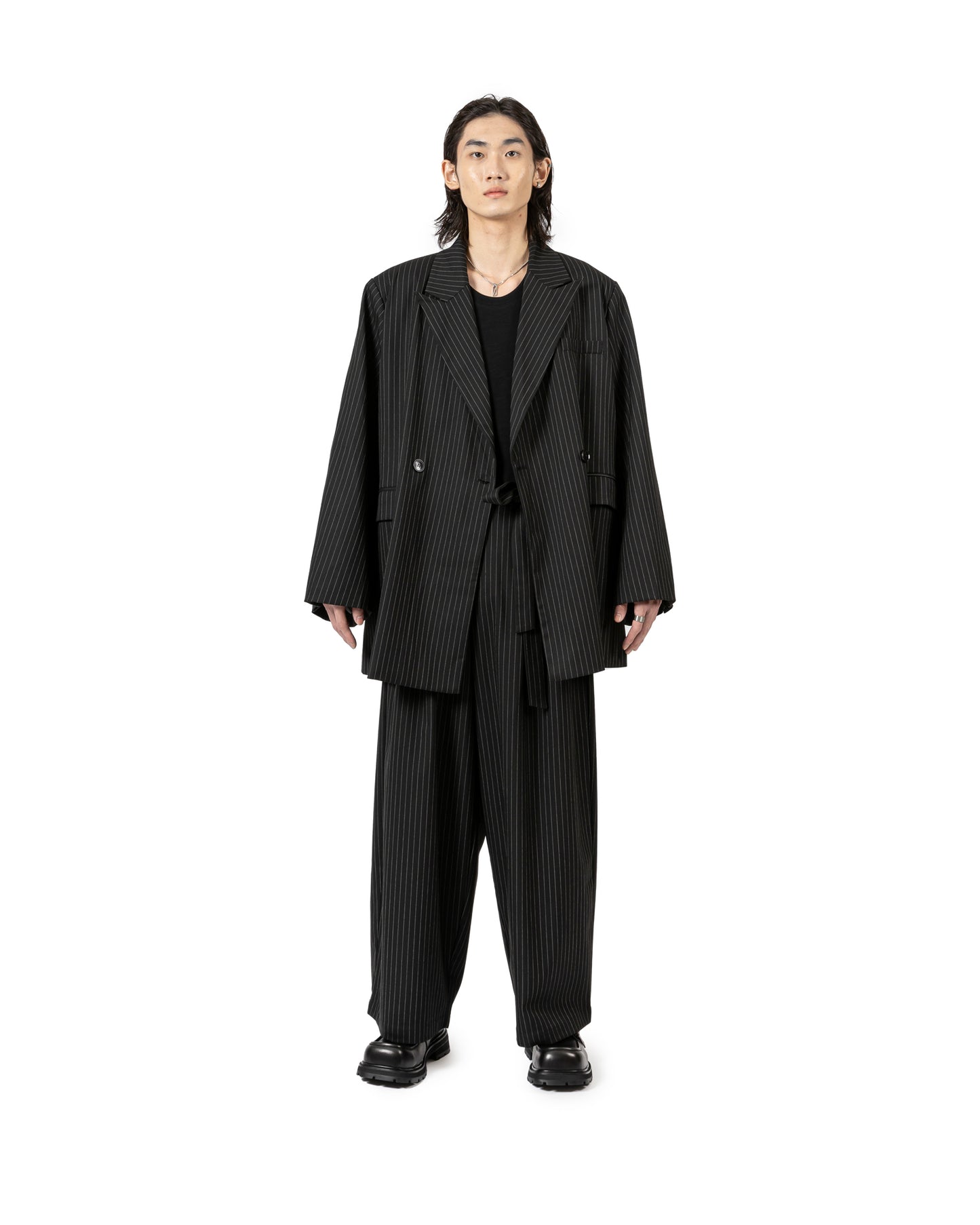 Pinstripe Oversize Blazer