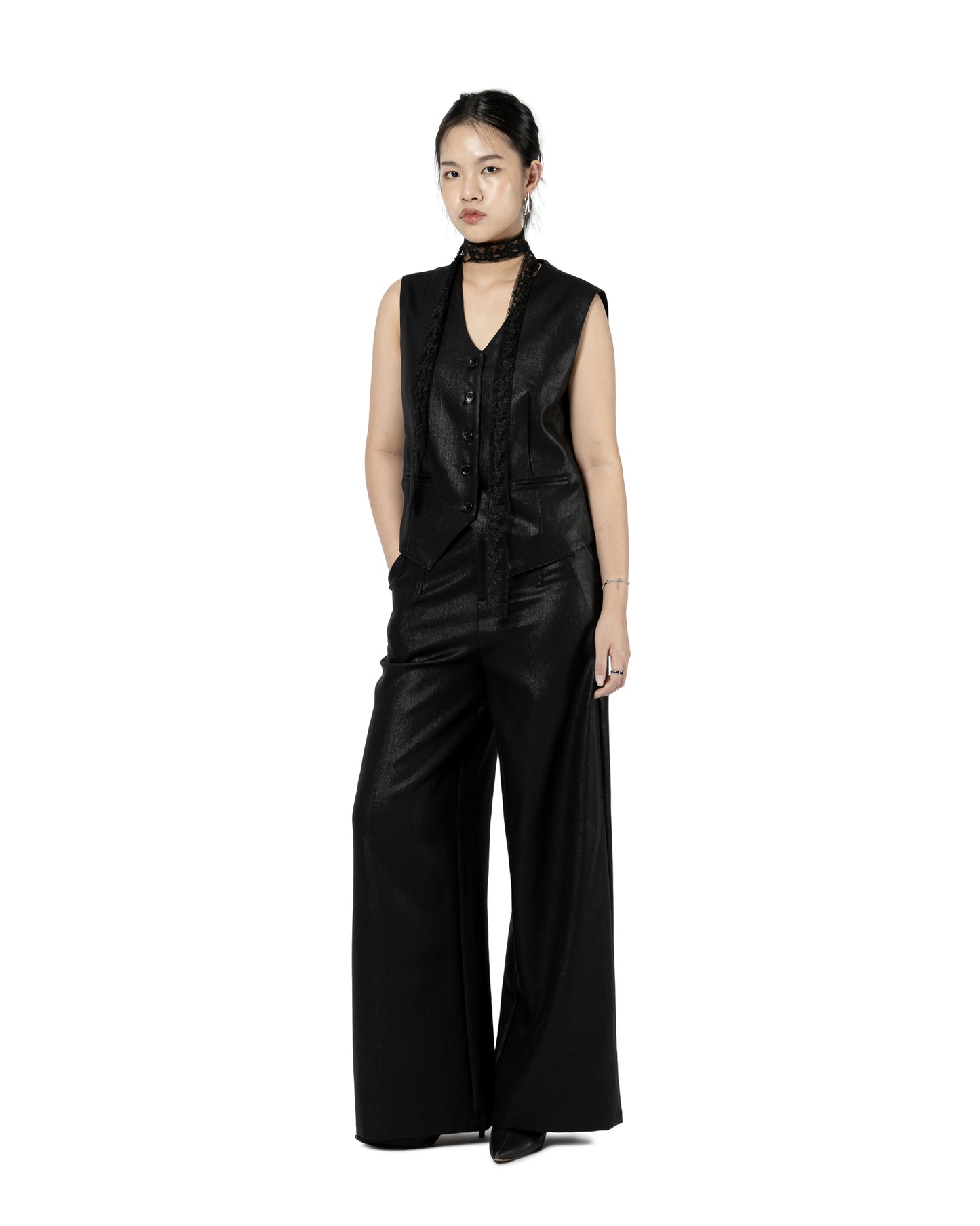 Sleek Wide Leg Trousers