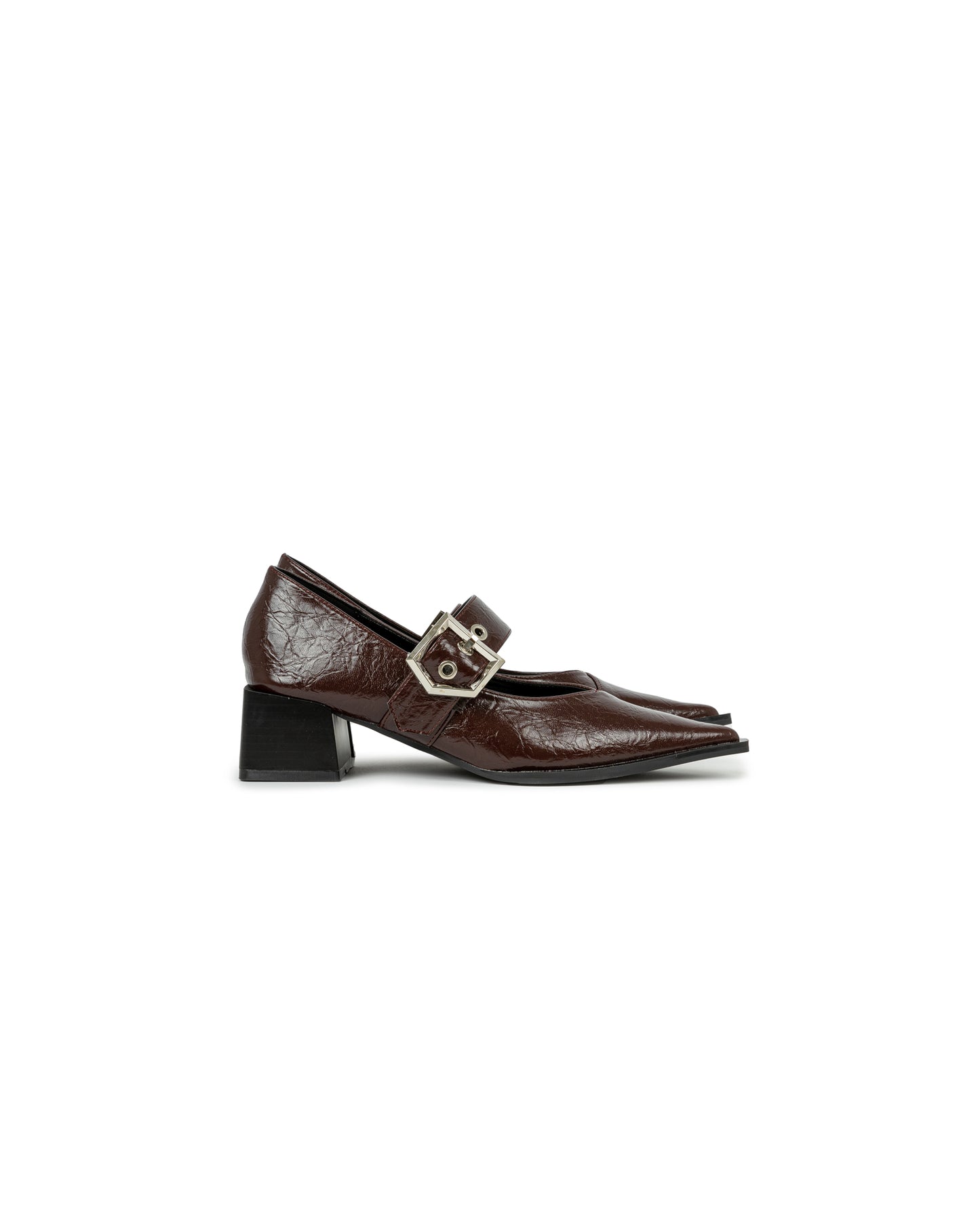 Pointed Toe Buckle Heels