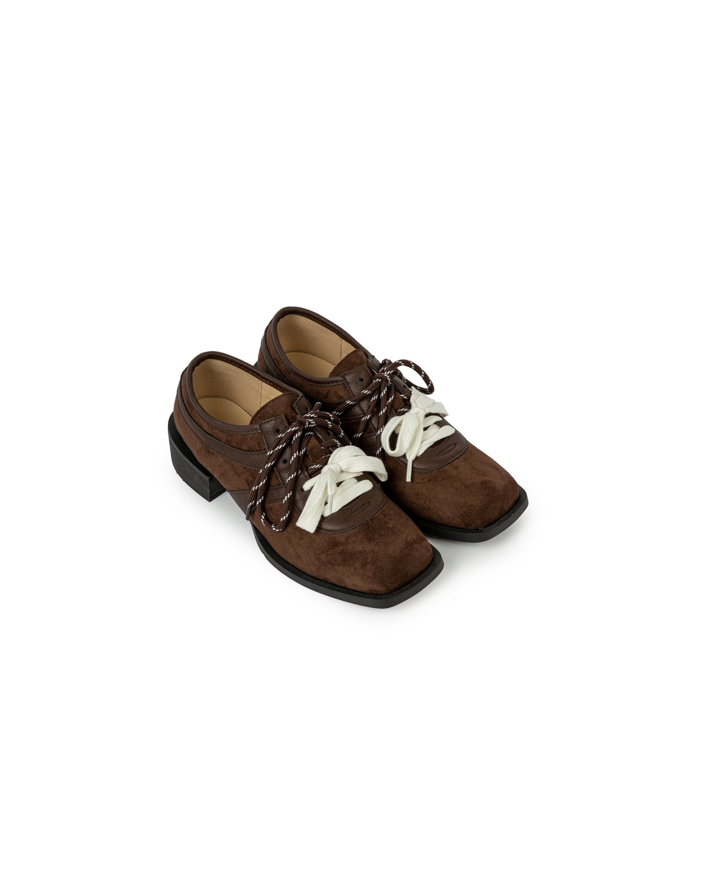 Dual Lace Suede Oxfords