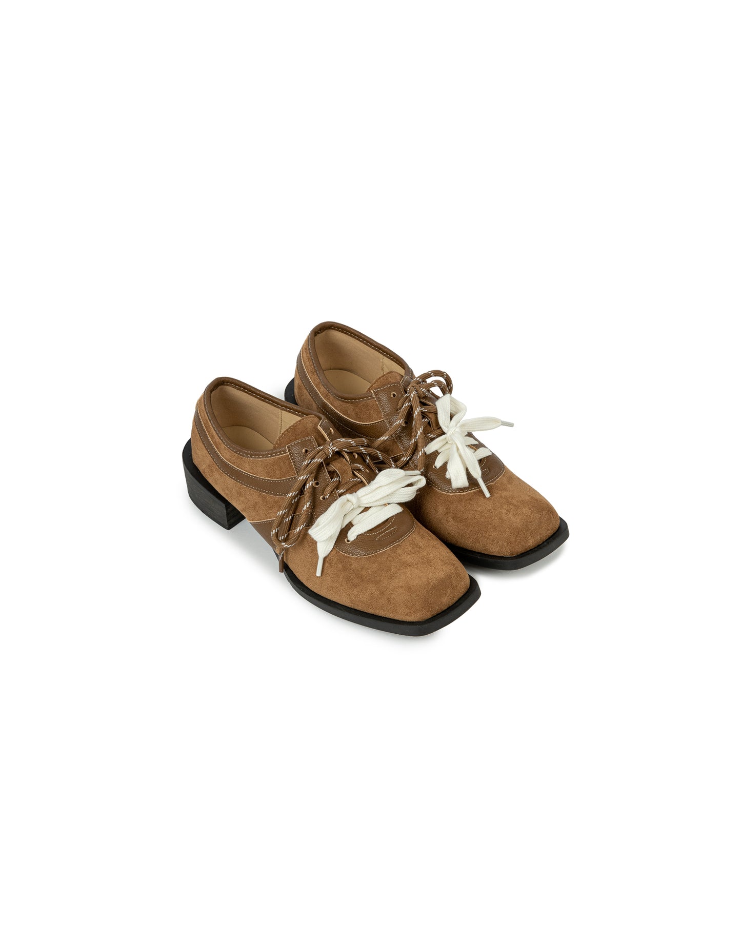 Dual Lace Suede Oxfords
