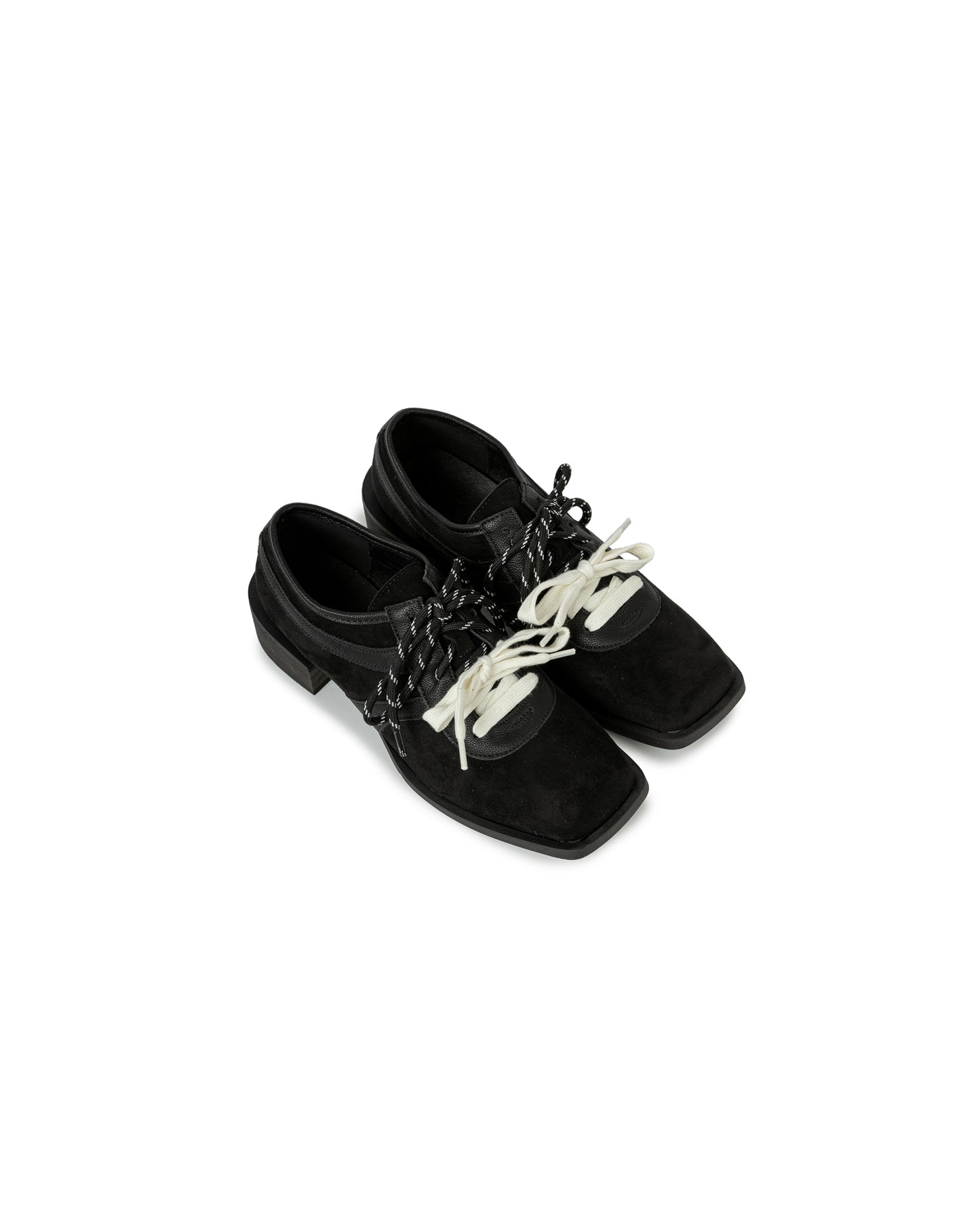 Dual Lace Suede Oxfords