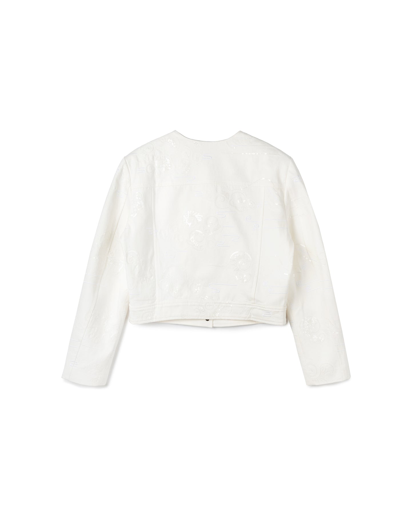 Embroidered Textured Coat