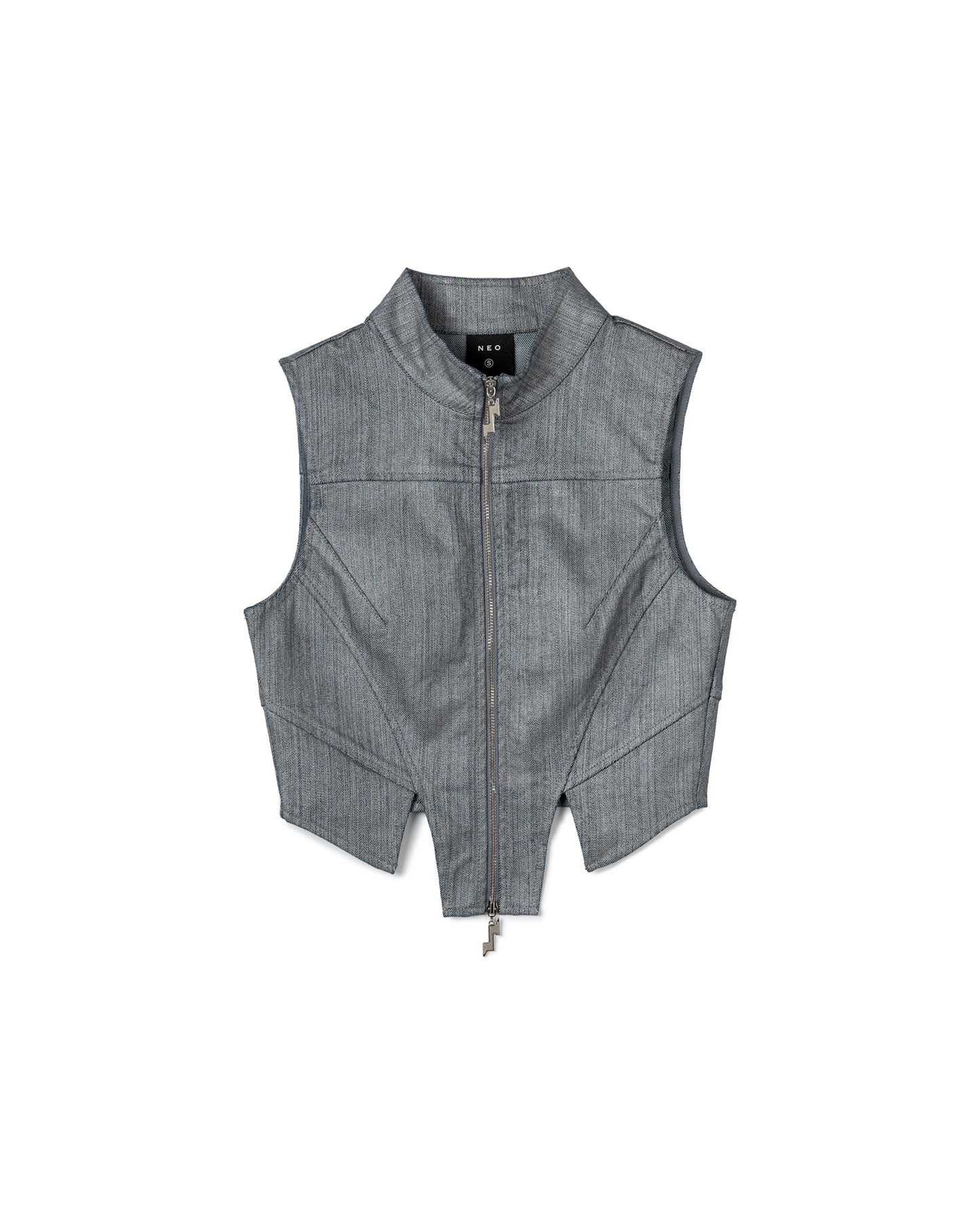Turtleneck Zip-Up Vest