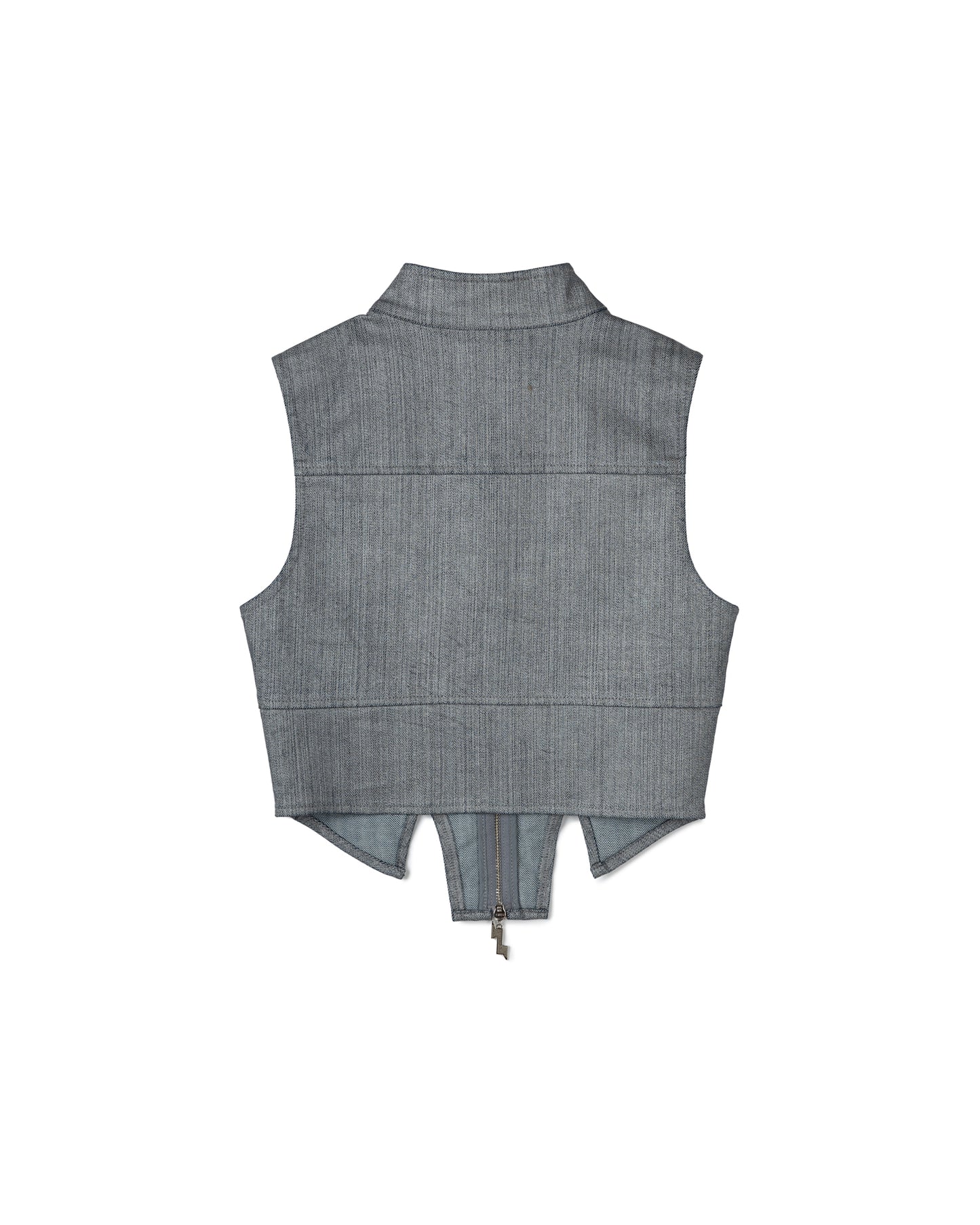 Turtleneck Zip-Up Vest