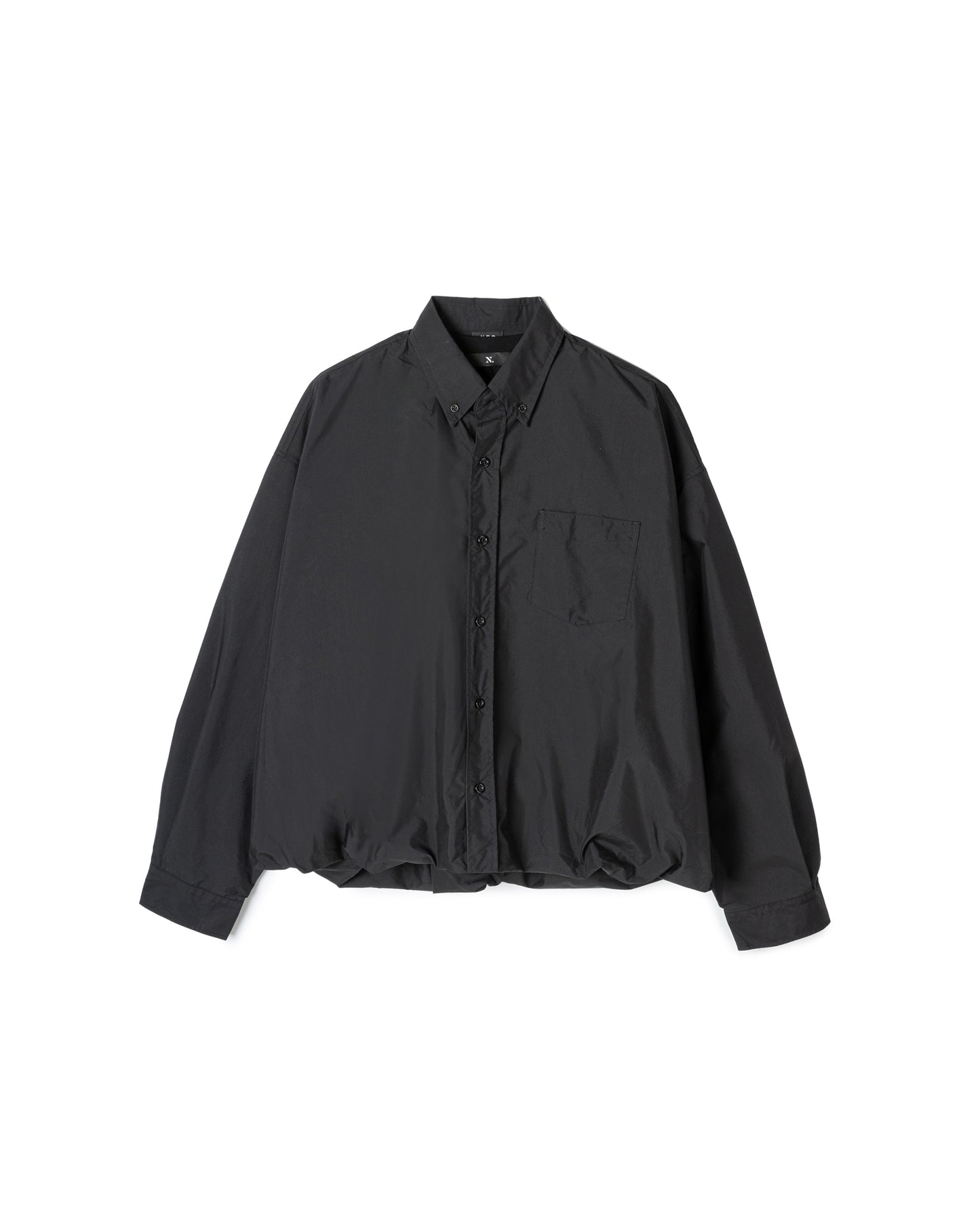 Parachute Hem Button-Up Shirt