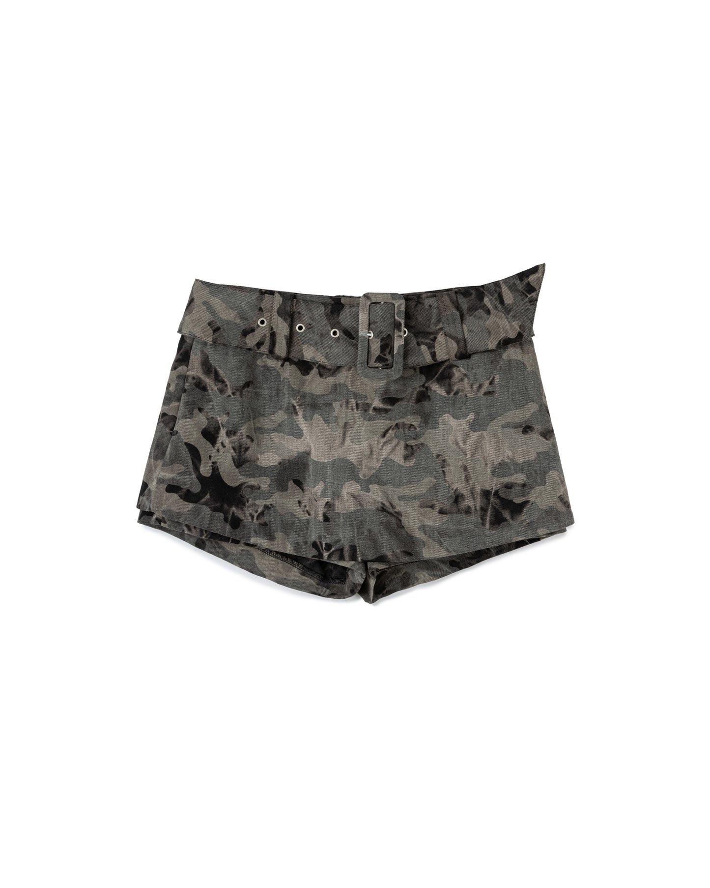 Camo Belted Short
