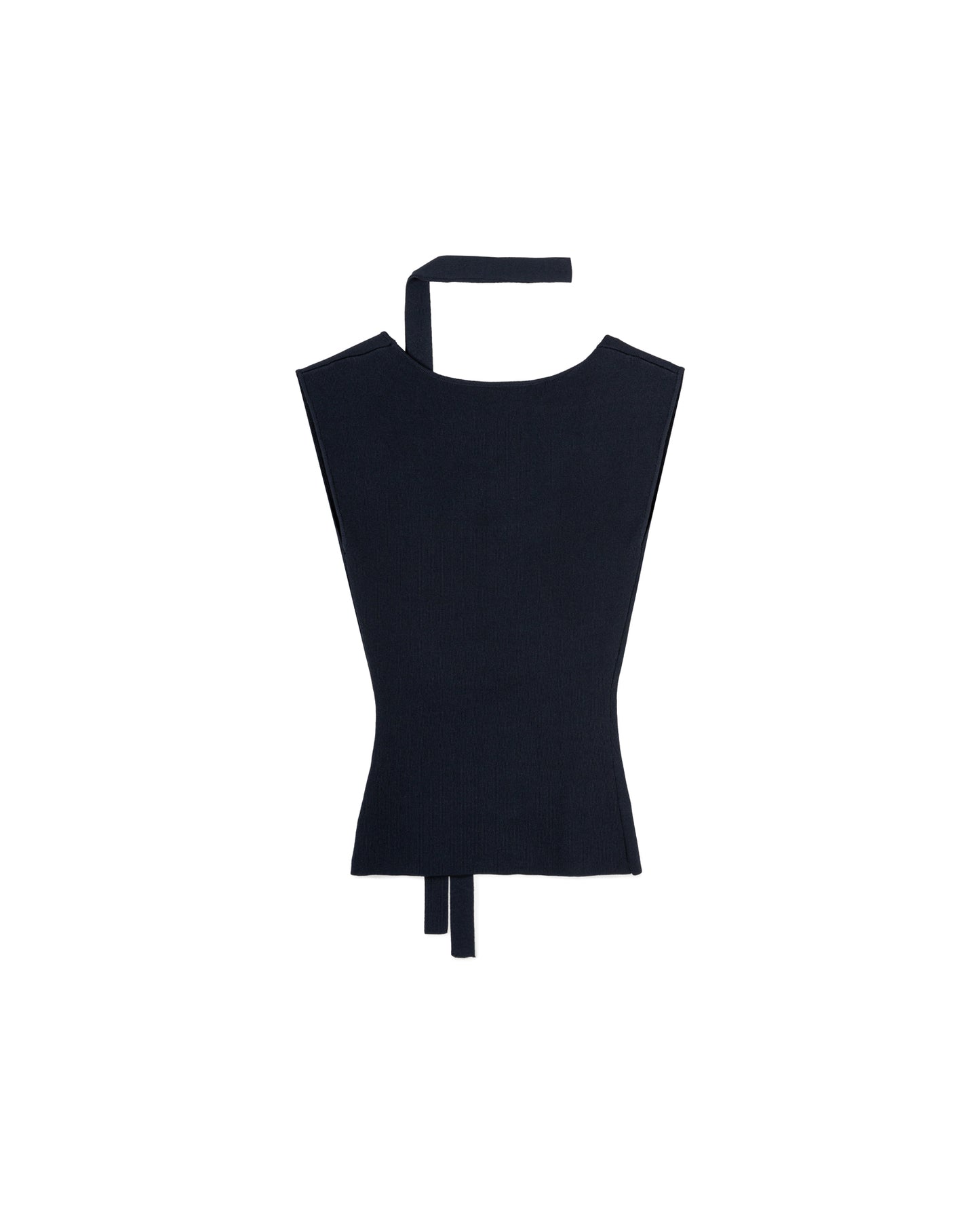 Cinched Waist Knit Top with Tie