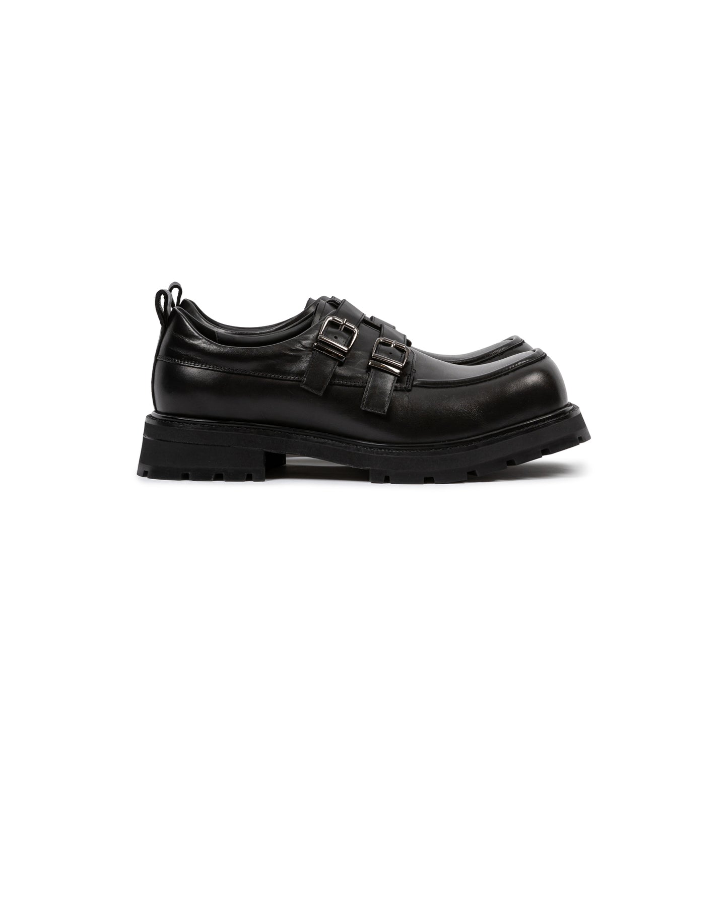 Square Toe Buckle Loafer