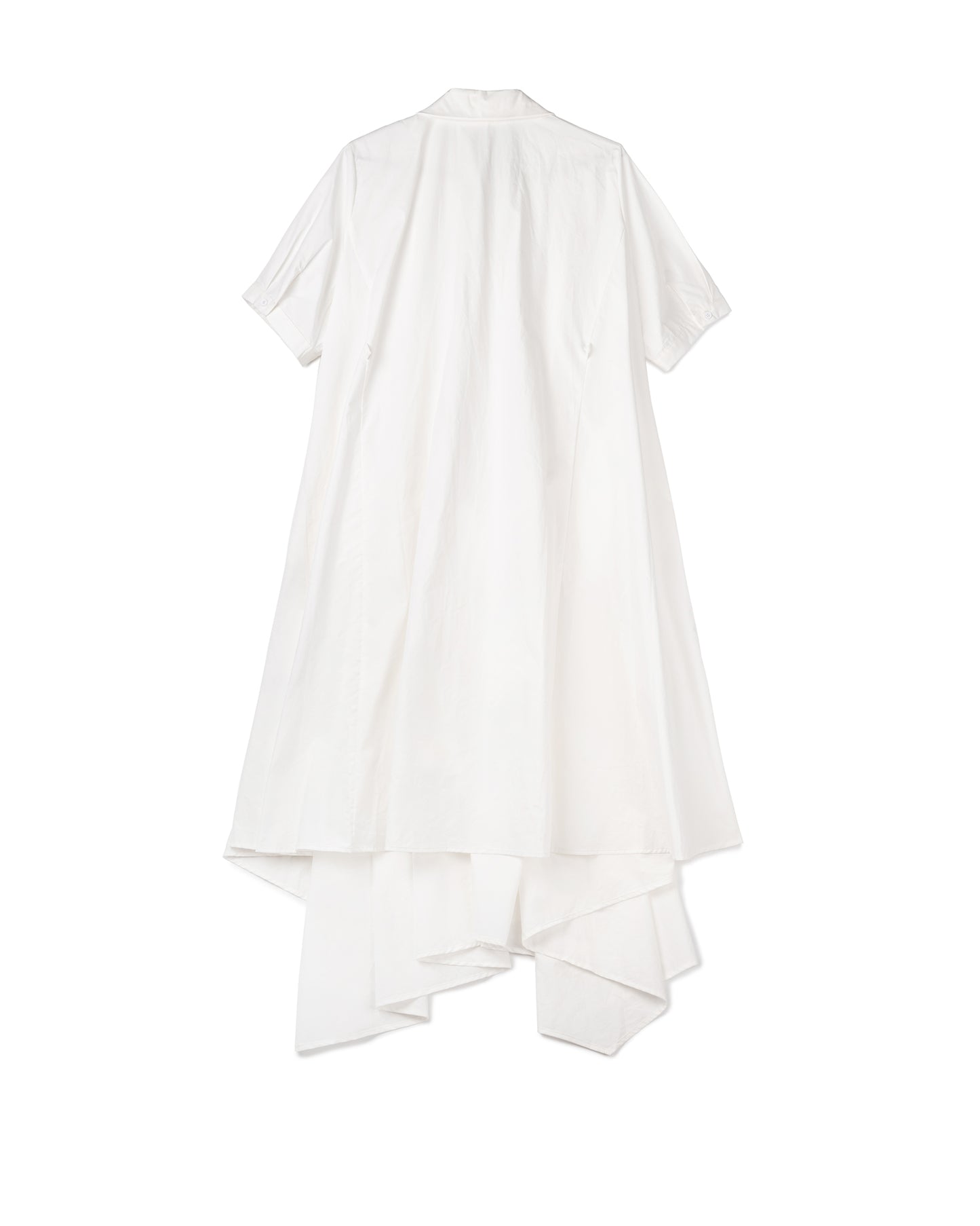 Asymmetrical Draped Shirt Dress