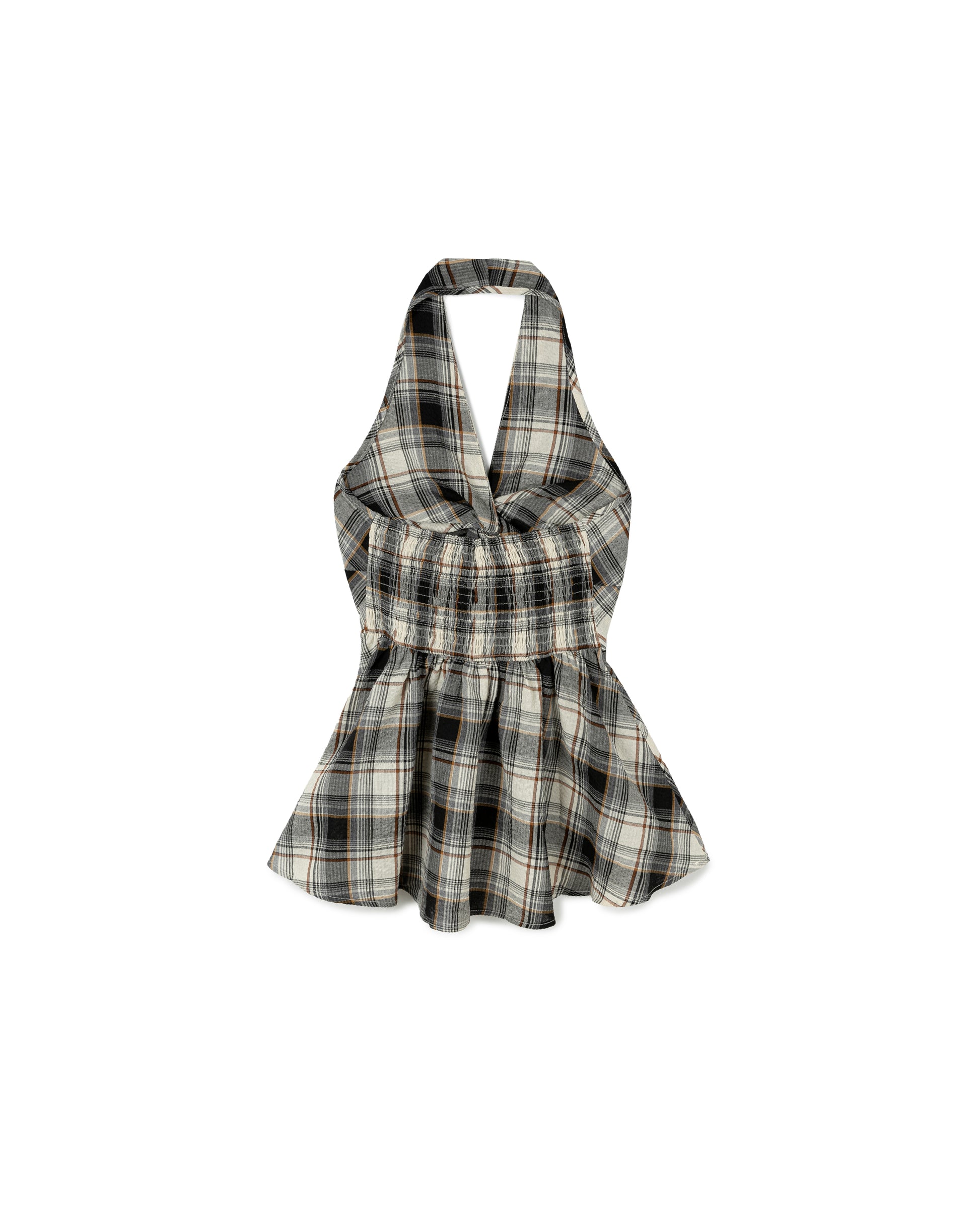 Checkered Halter Top