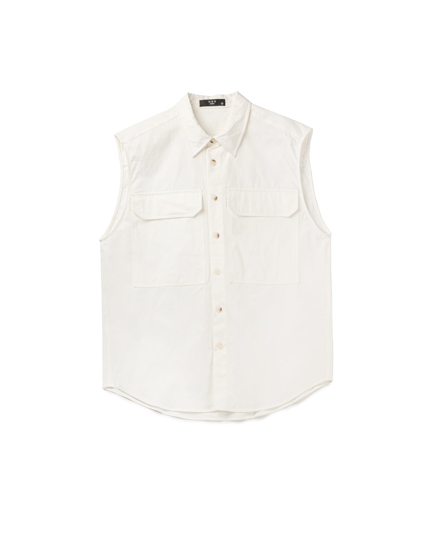 Double Pocket Sleeveless Jacket