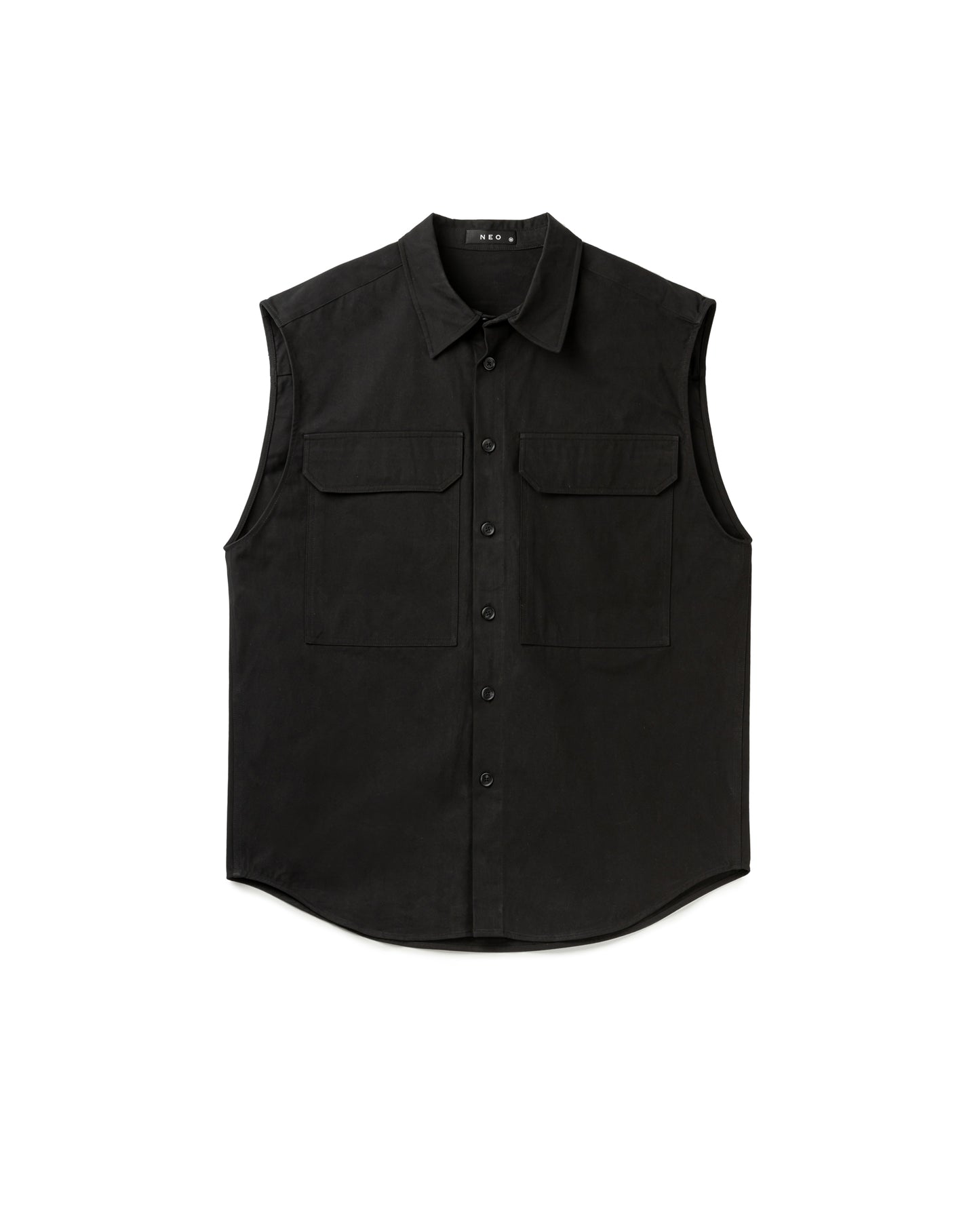 Double Pocket Sleeveless Jacket