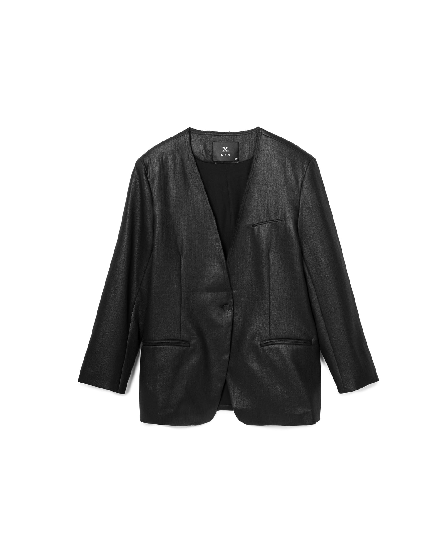 Sleek Single-Button Blazer