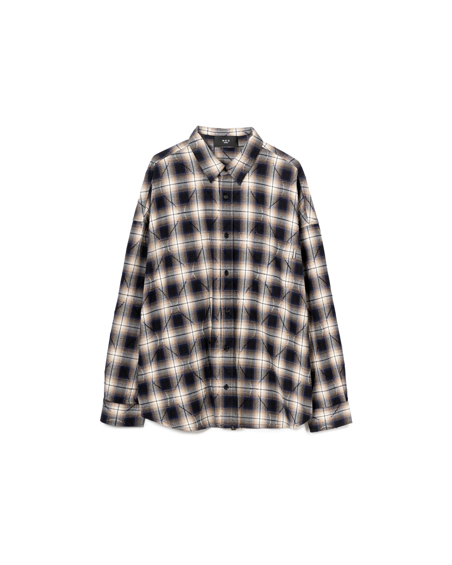 Distressed Plaid Shirt