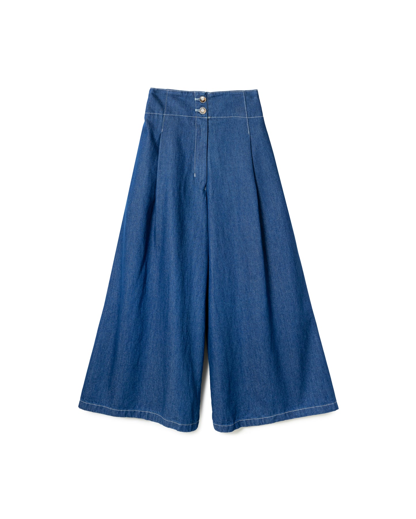 Double Button Wide Leg Jeans