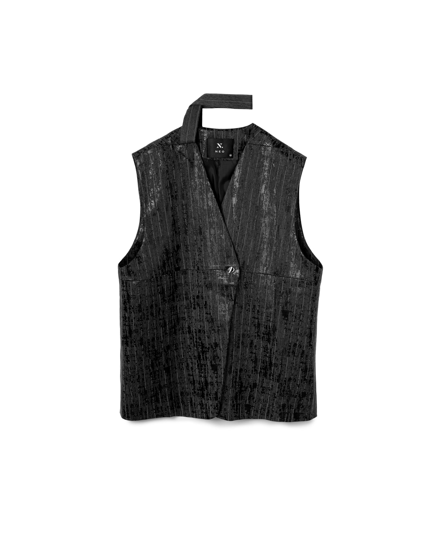 Textured Wrap Vest