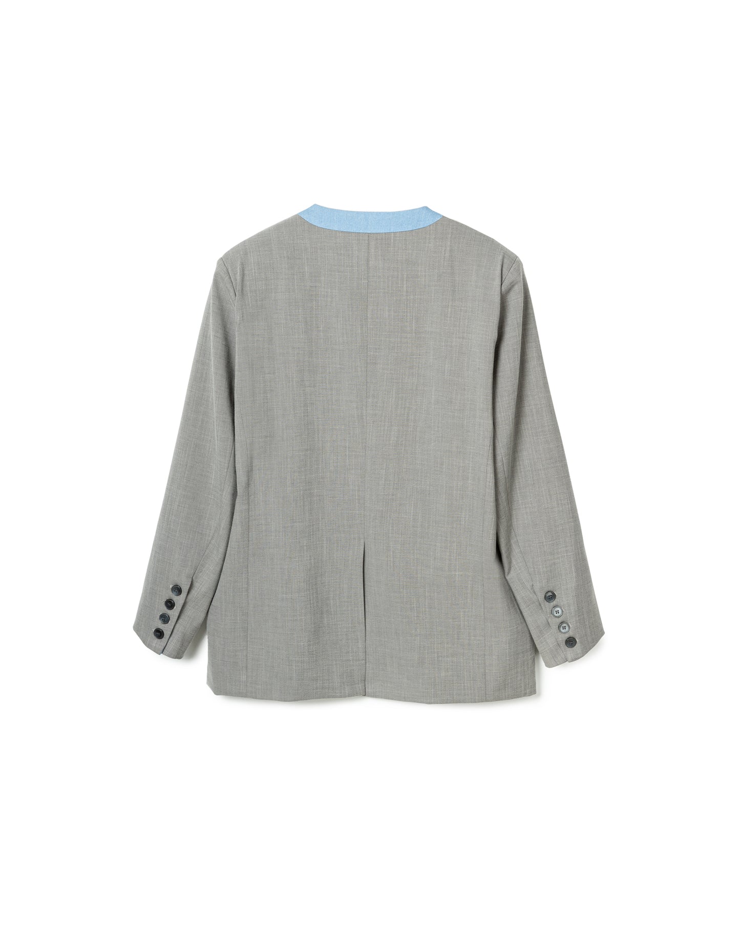 Contrast Collar Oversize Blazer