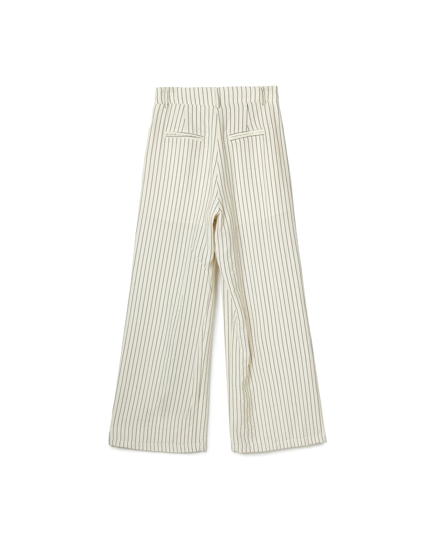 Pinstripe One-Shoulder Set