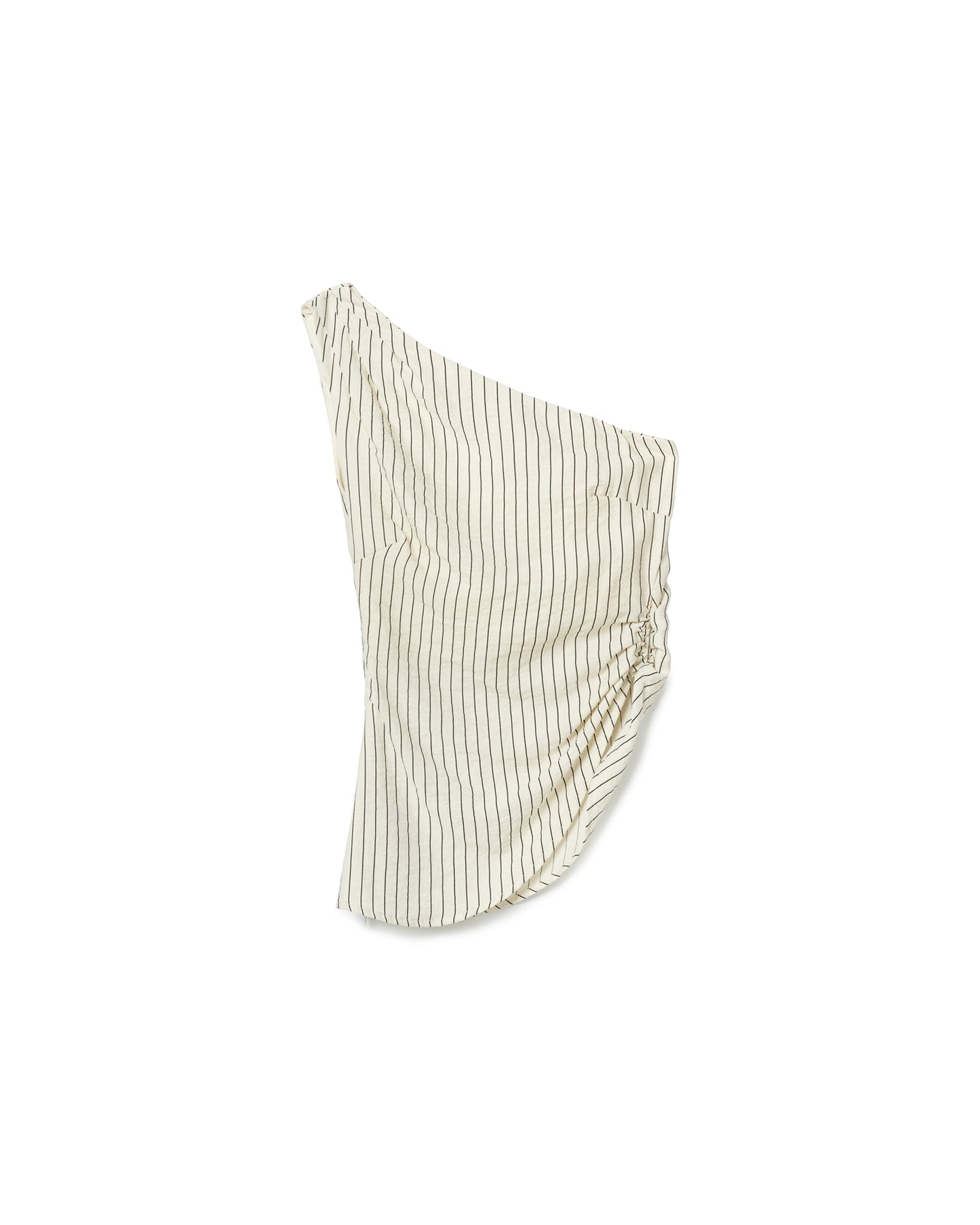 Pinstripe One-Shoulder Set