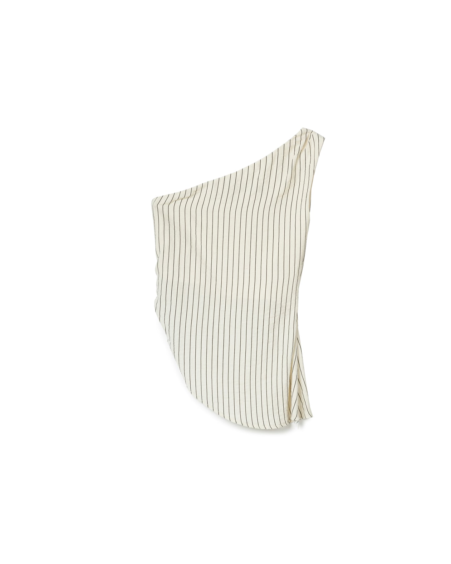 Pinstripe One-Shoulder Set