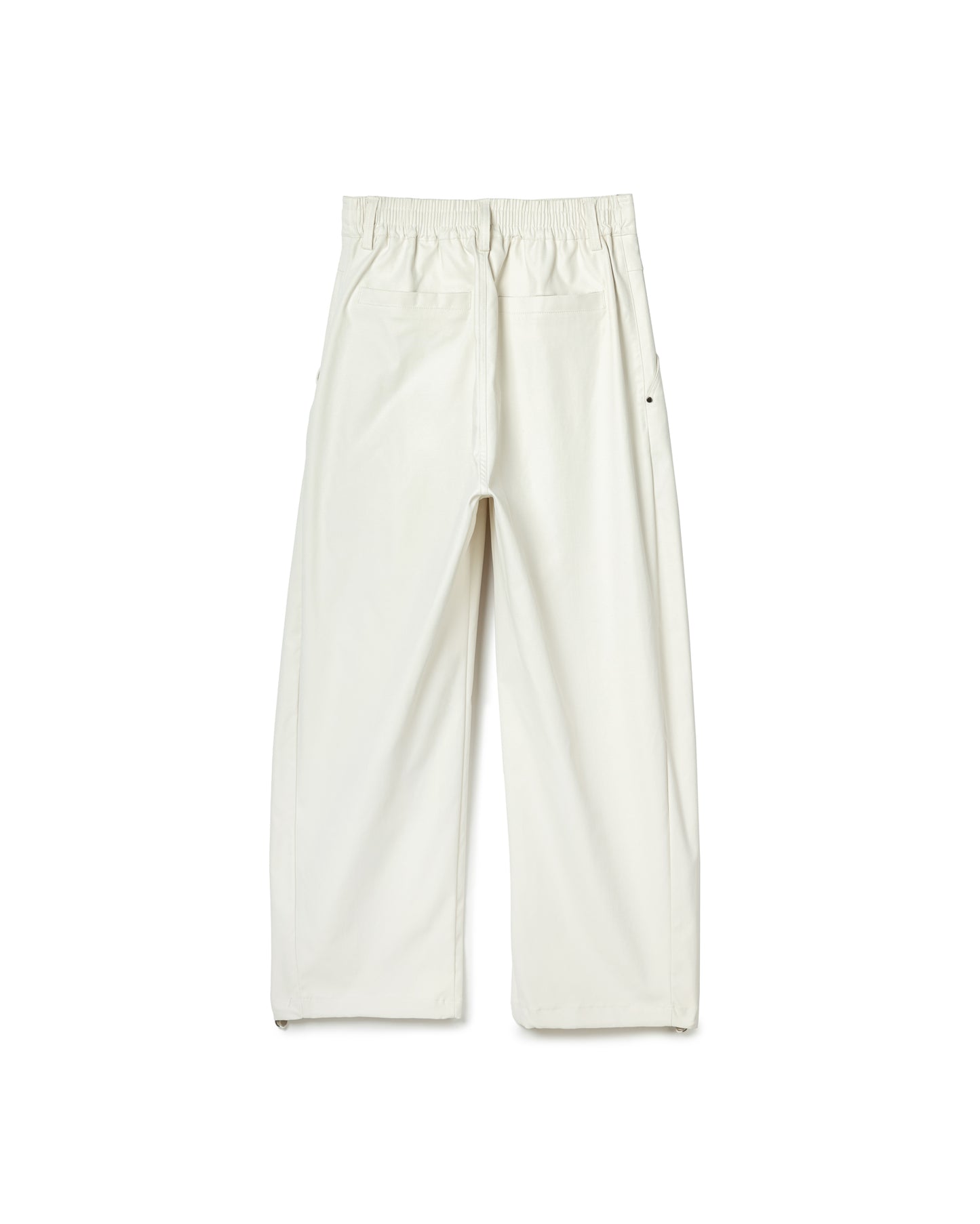 Structured Barrel-Leg Pants