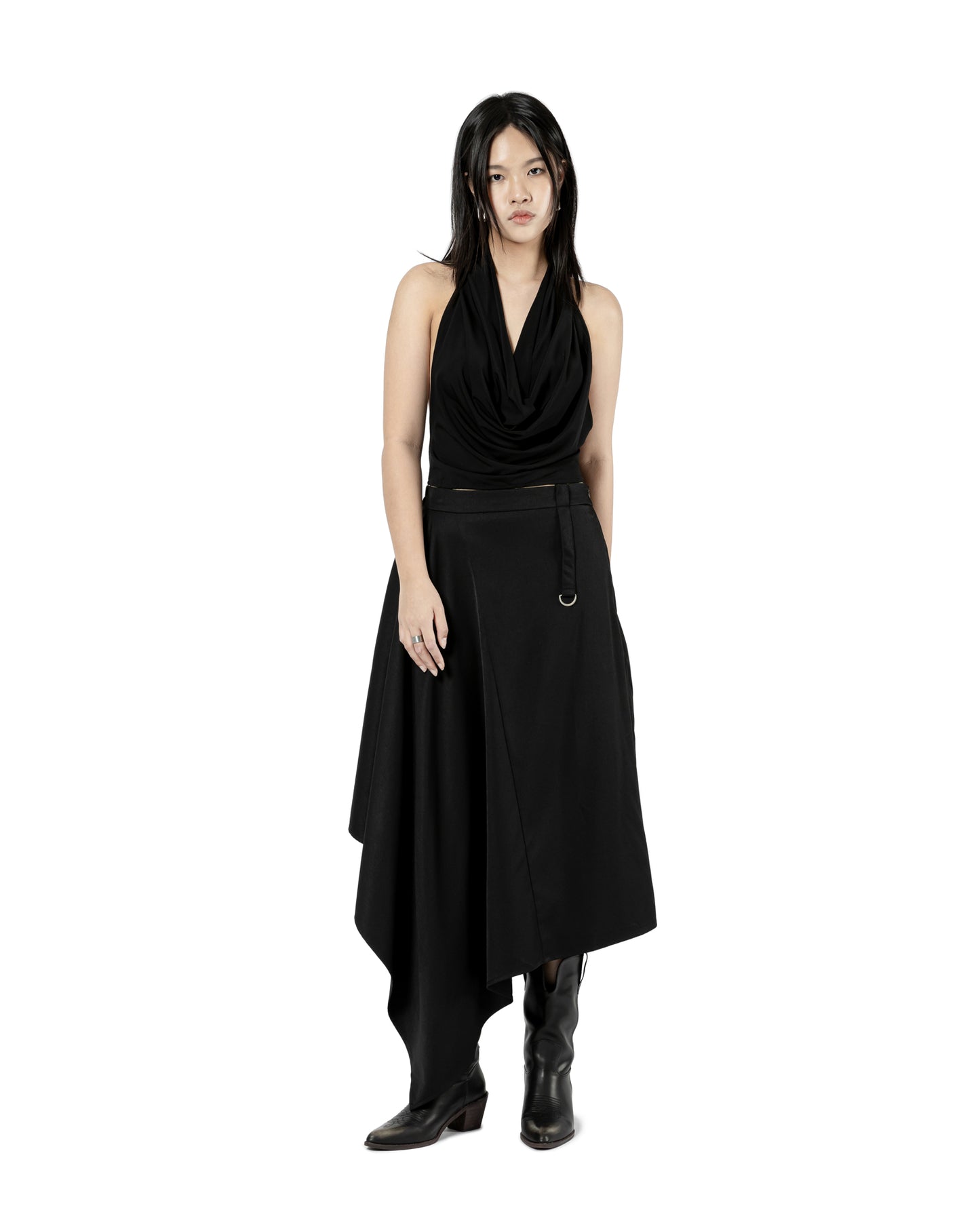 Cowl Neck Halter Top