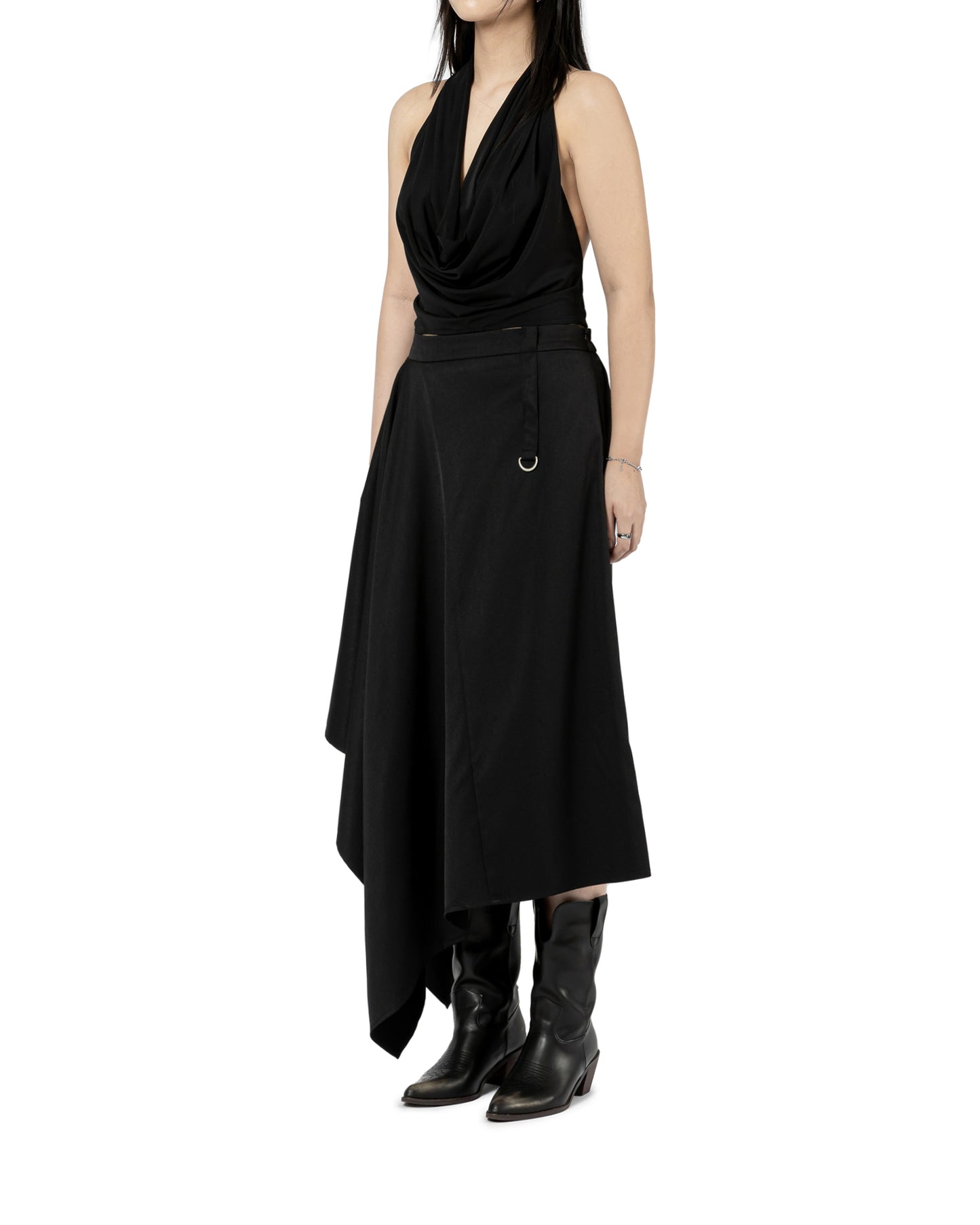 Cowl Neck Halter Top