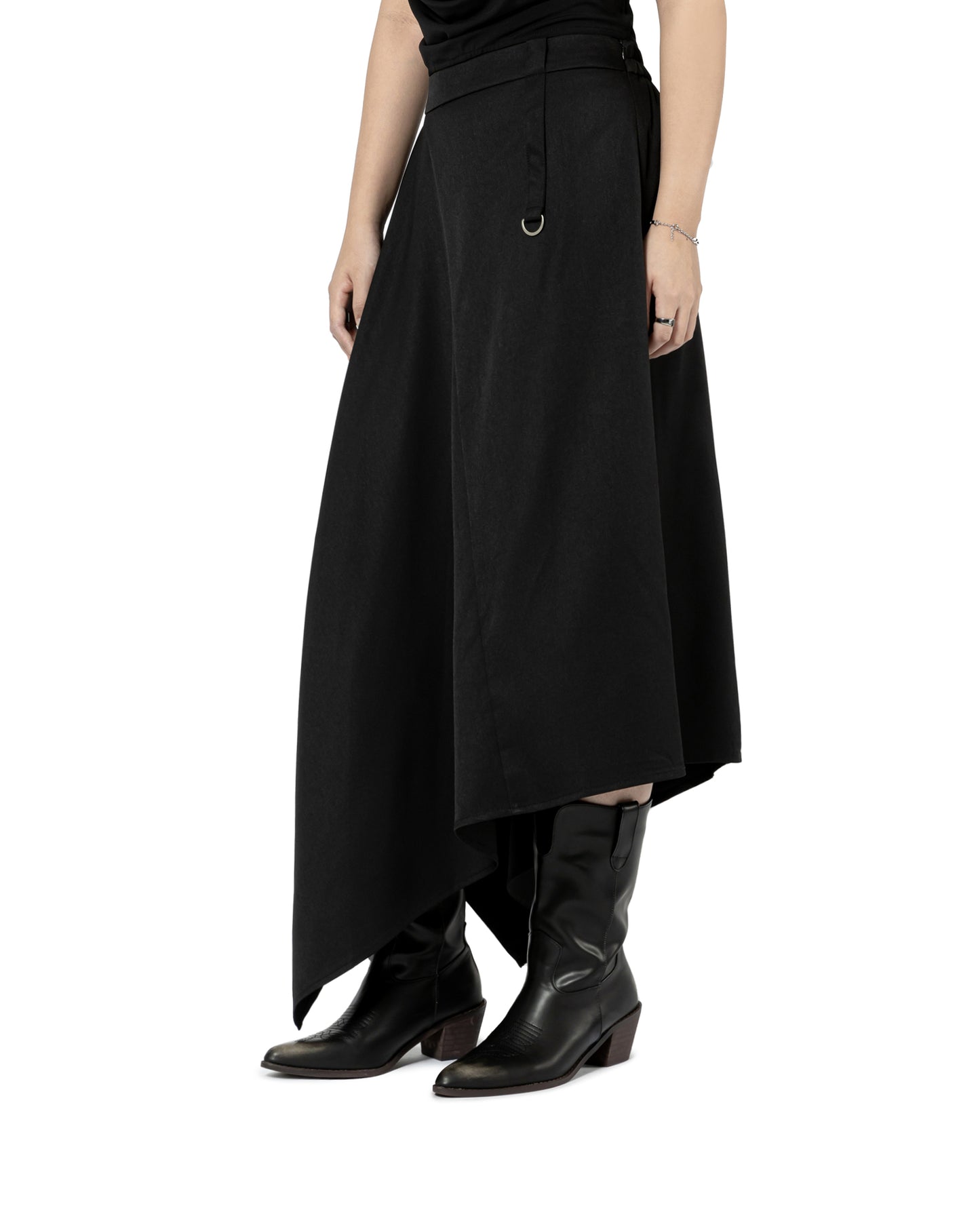 Asymmetric Midi Skirt