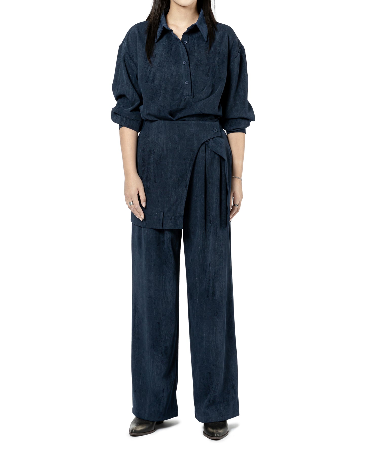 Asymmetric Pocket Overshirt