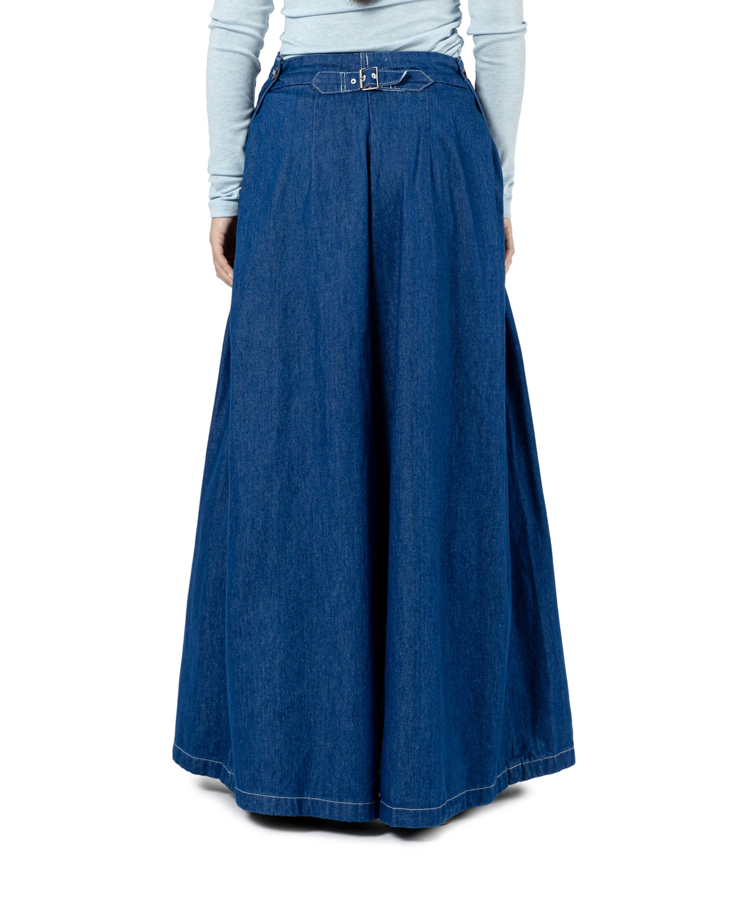 Double Button Wide Leg Jeans