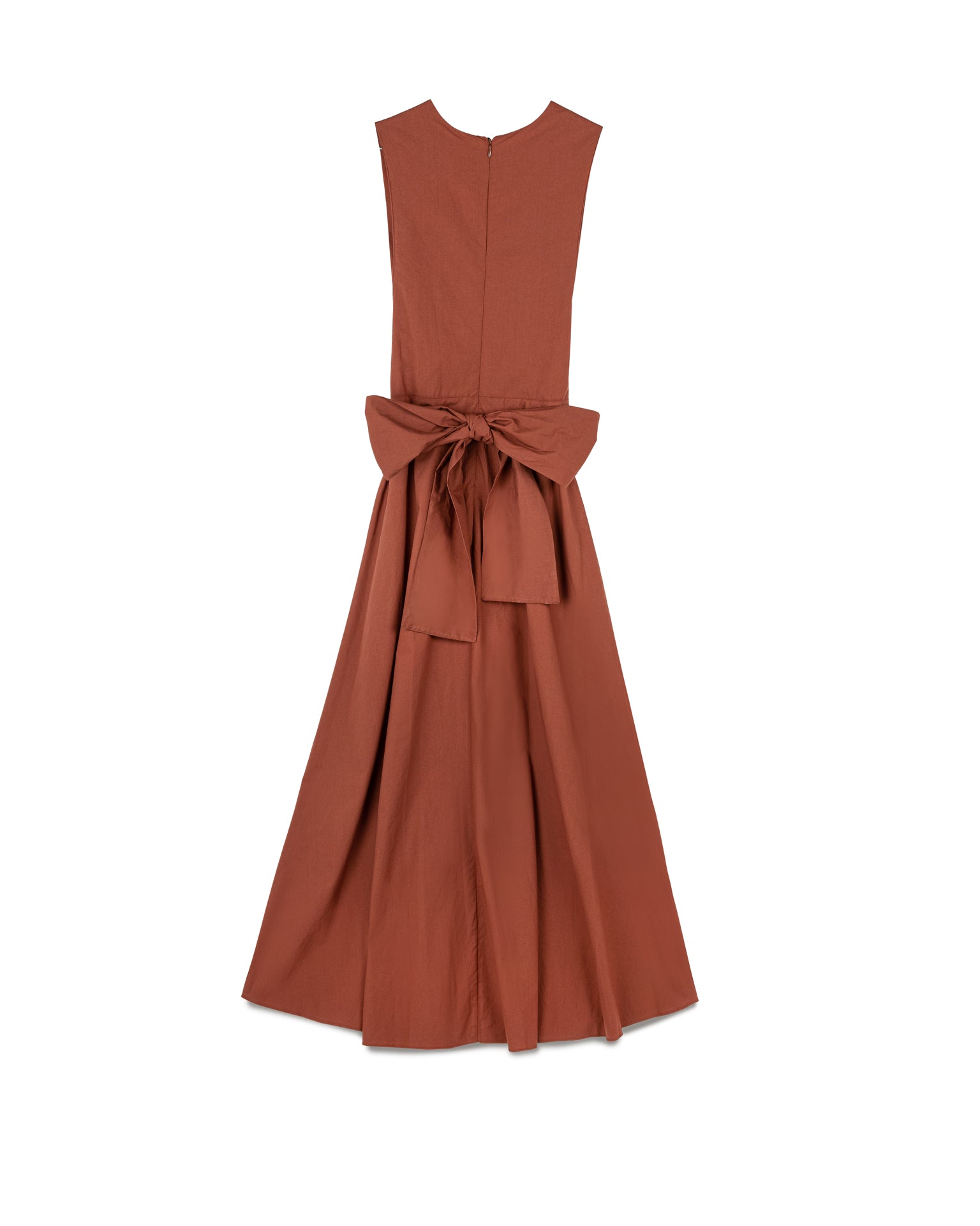 Back Ribbon Deep-V Dress