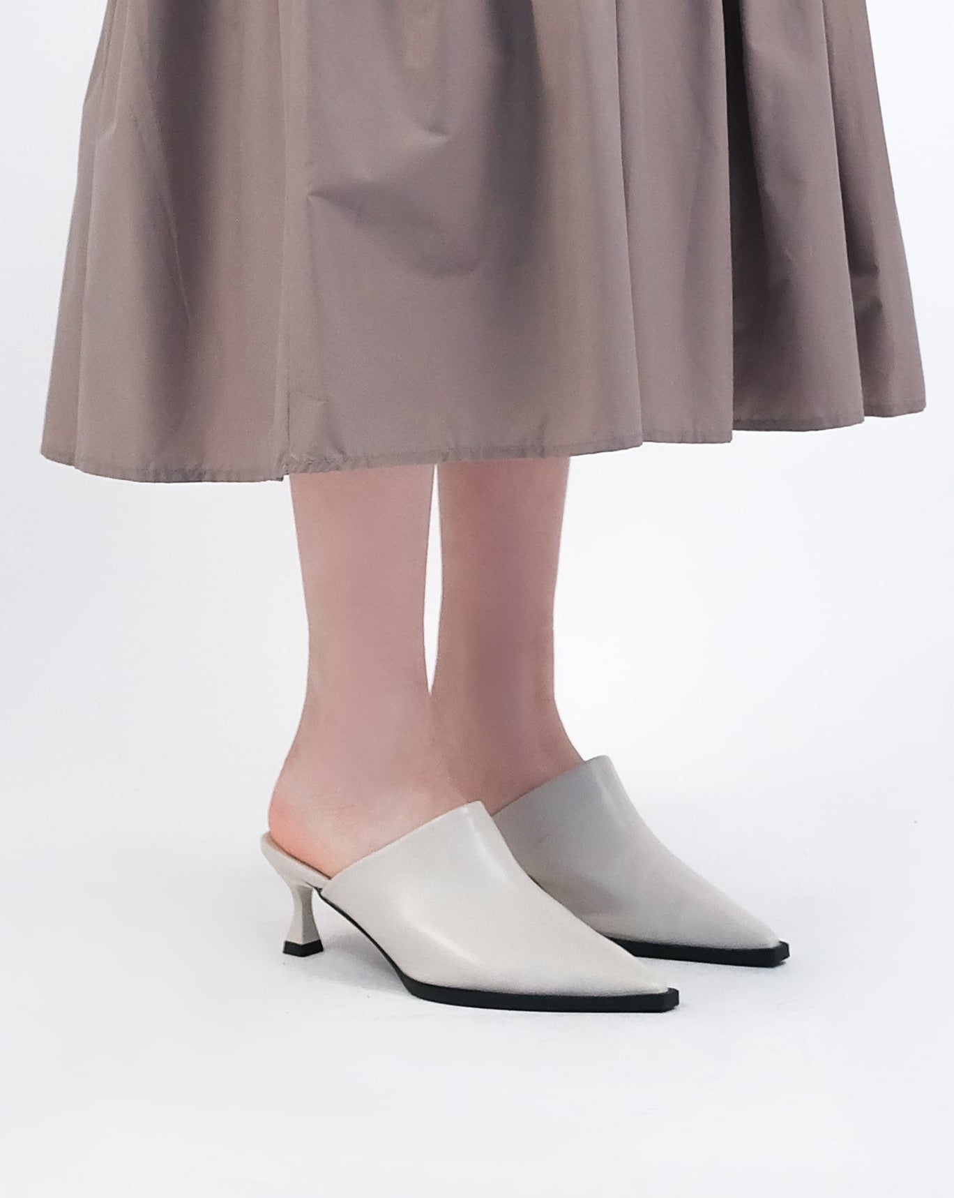 N E O French Stiletto Elegant Baotou Half-Slipper All-Match Shoes