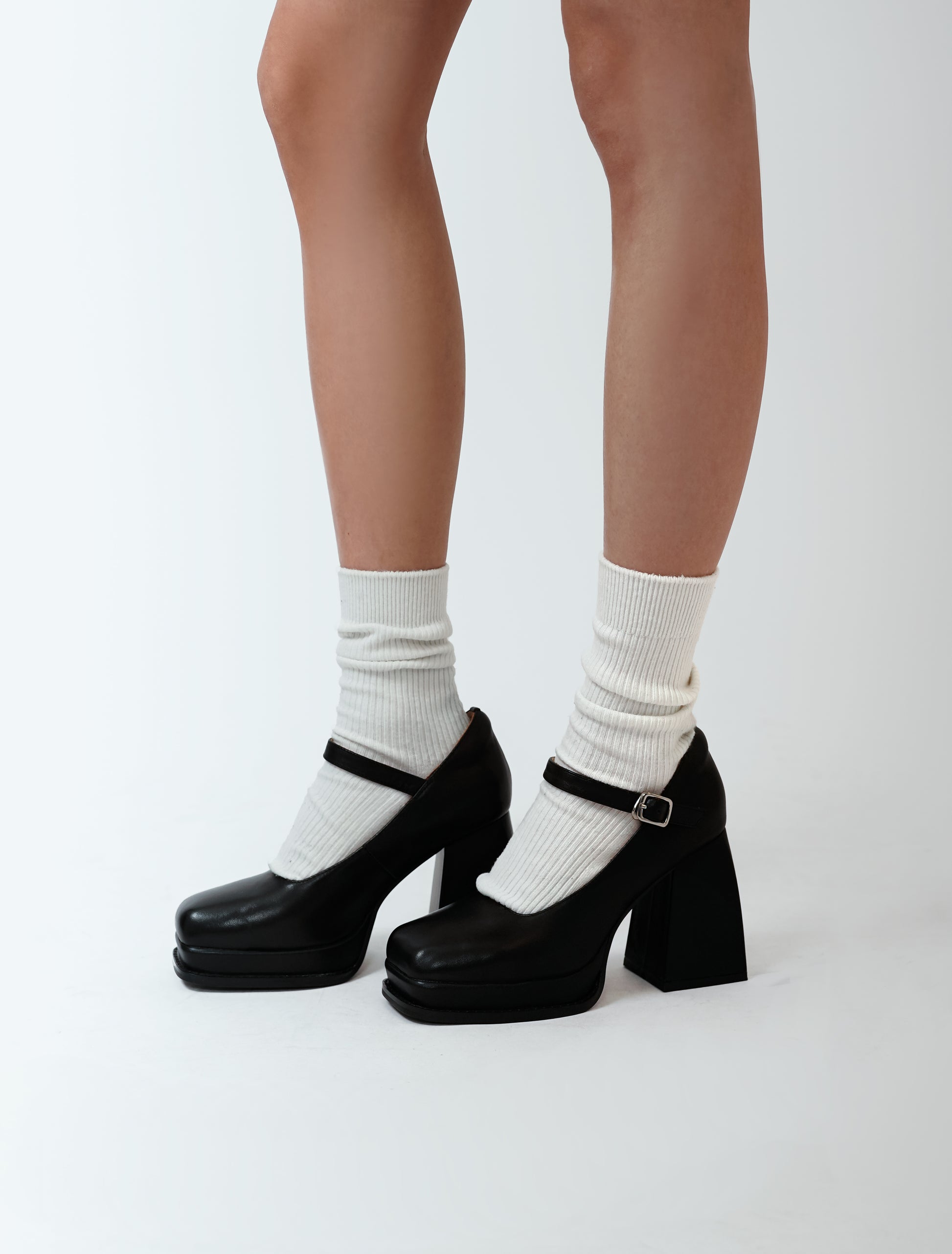 Chunky Heel Mary Jane Shoes