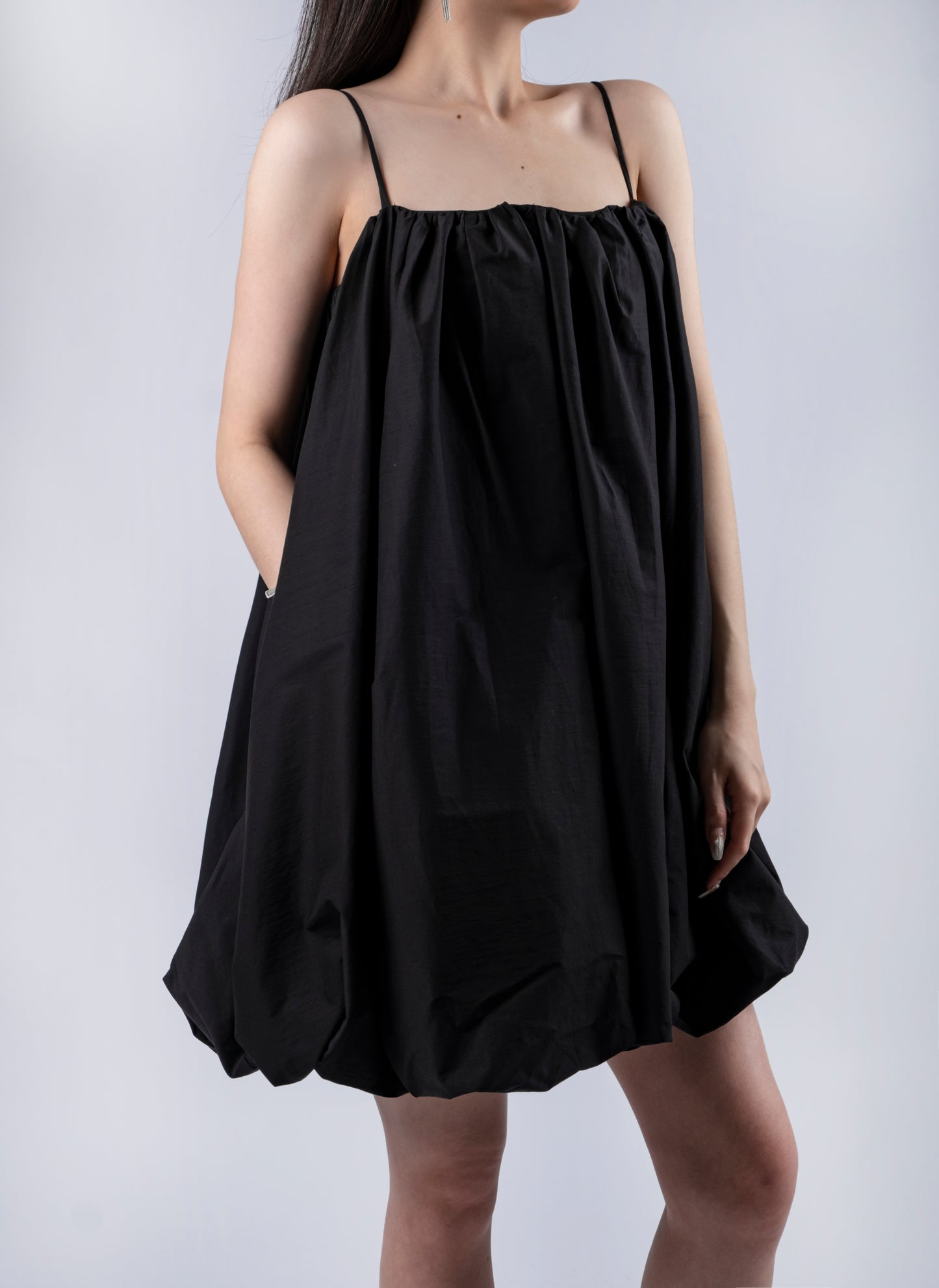 Designer Puffy Strap Dress