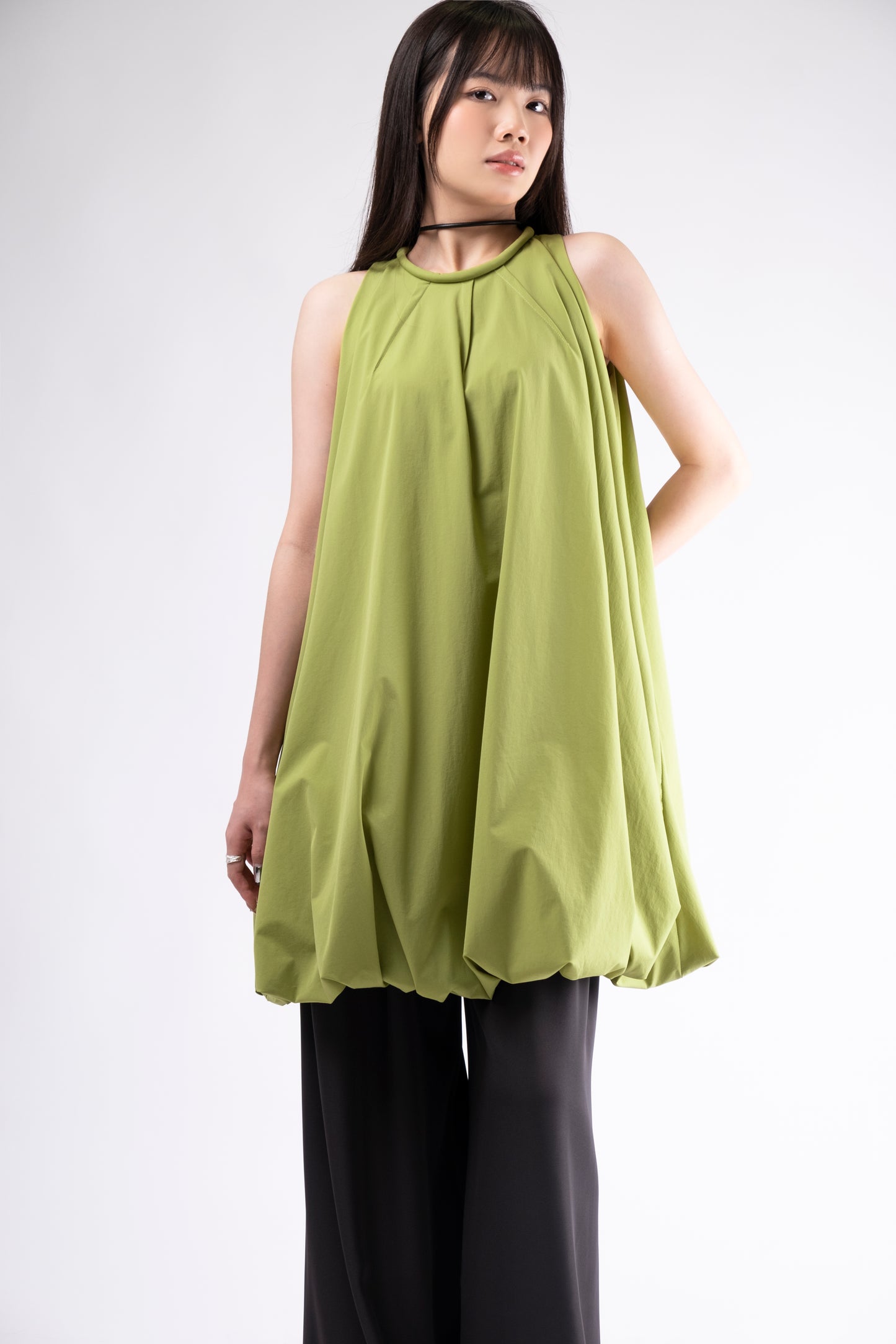 Sleeveless Puffy Dress